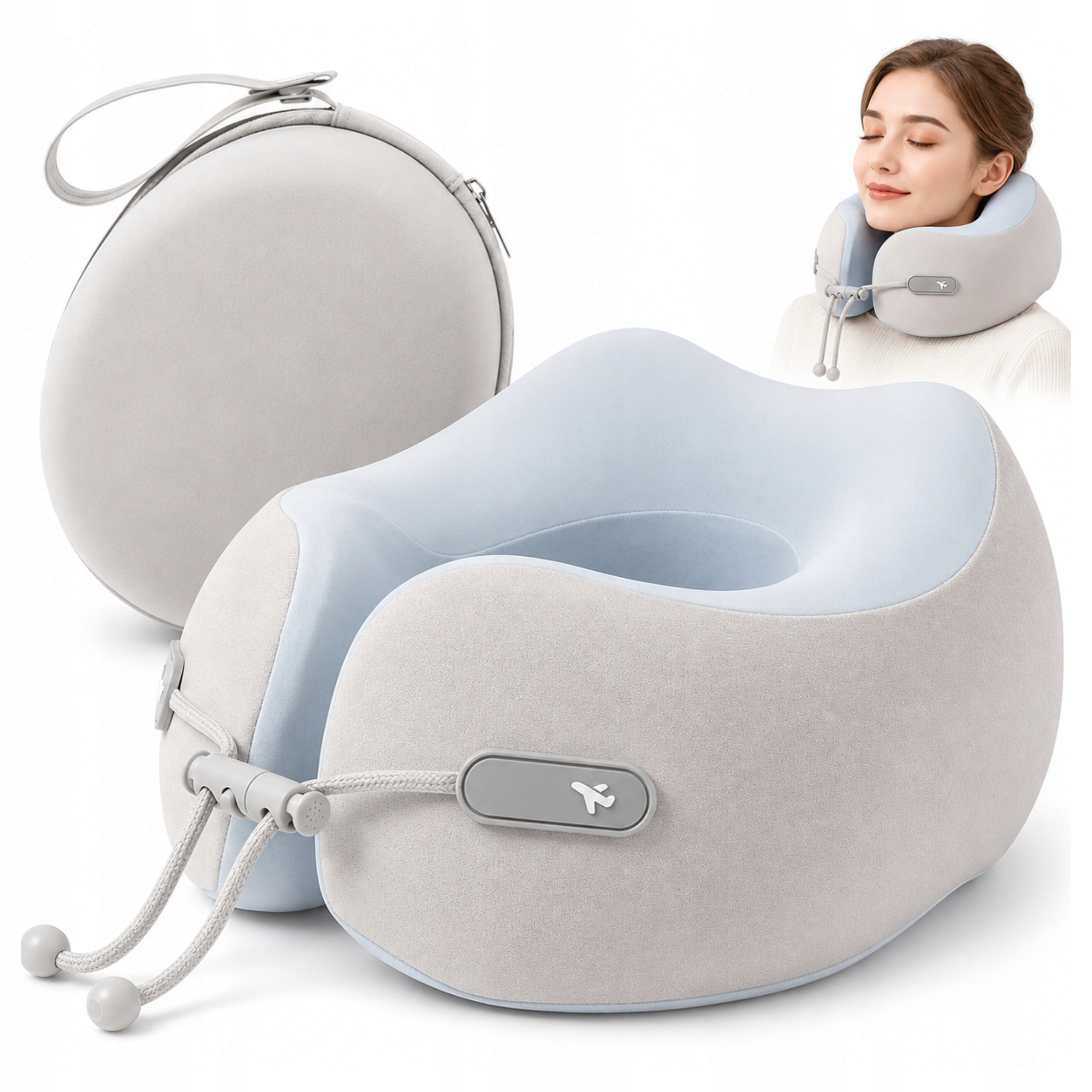 TRAVEL PILLOW TOURIST CROISSANT NECK FOR AIRPLANE CAR