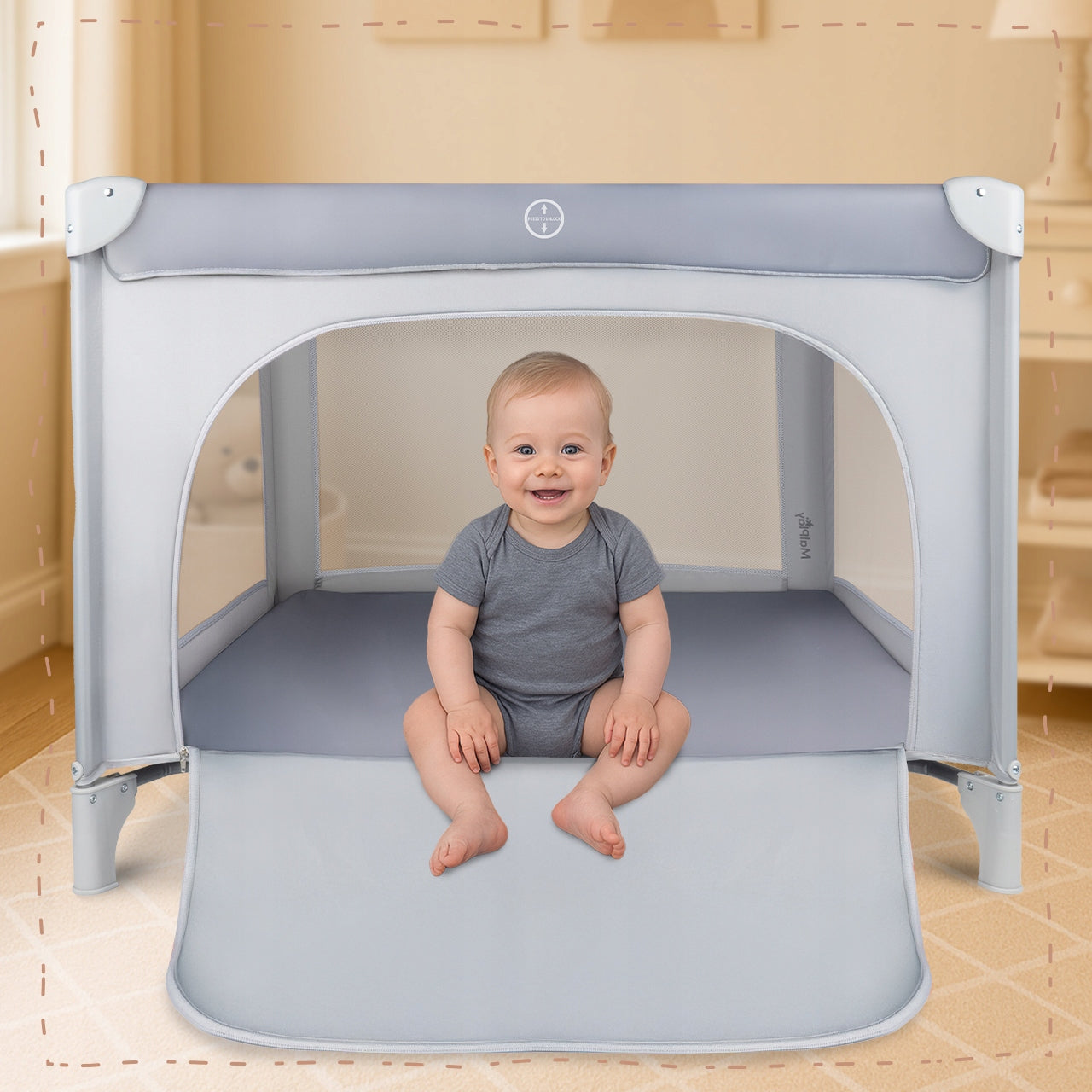 TRAVEL PLAYPEN TRAVEL COT FOR BABY FOLDING WITH MATTRESS BAG EAN (GTIN) 5901924243281