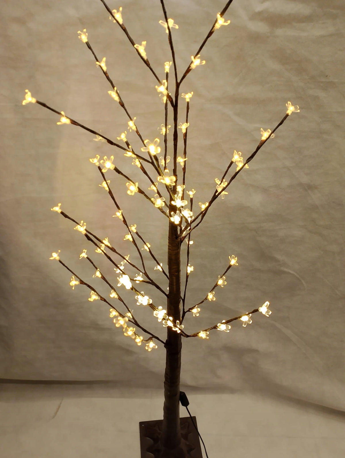 TREE CHRISTMAS FLOWERS LED GLOWING LIGHTS 150cm XXL WARM WHITE