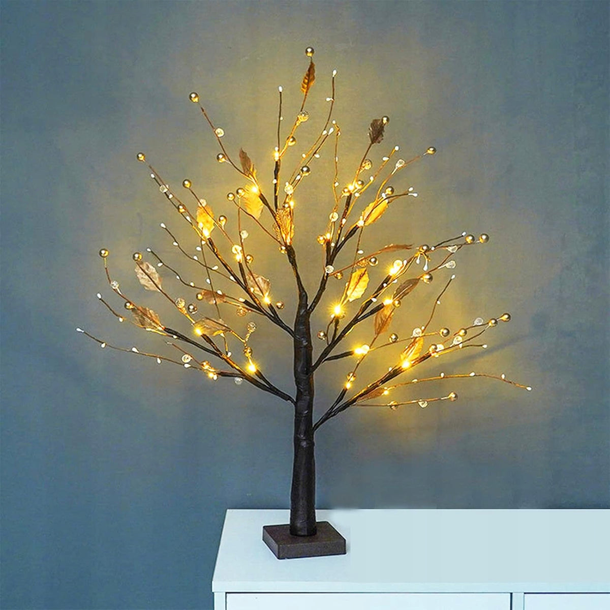 TREE LAMP DECIDUOUS TREE LED 55 CM LEAVES GLOWING DECORATION EAN (GTIN) 5904133793325