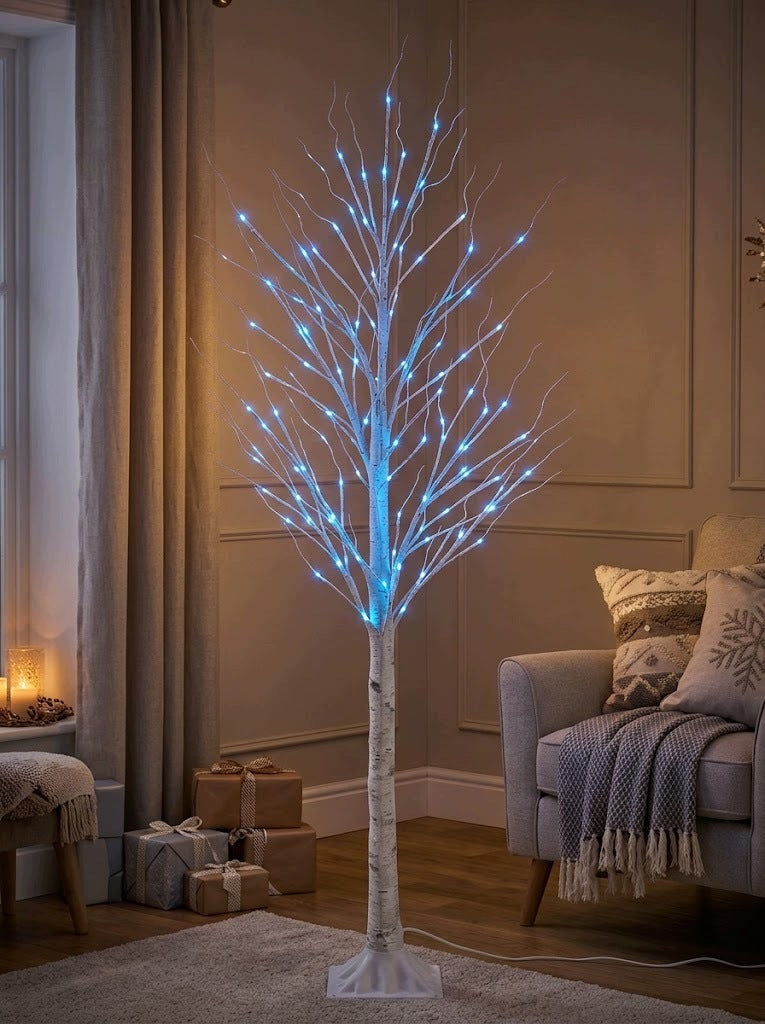 TREE LED BIRCH TREE 150CM BLUE GLOWING CHRISTMAS ORNAMENT Manufacturer code GFU561