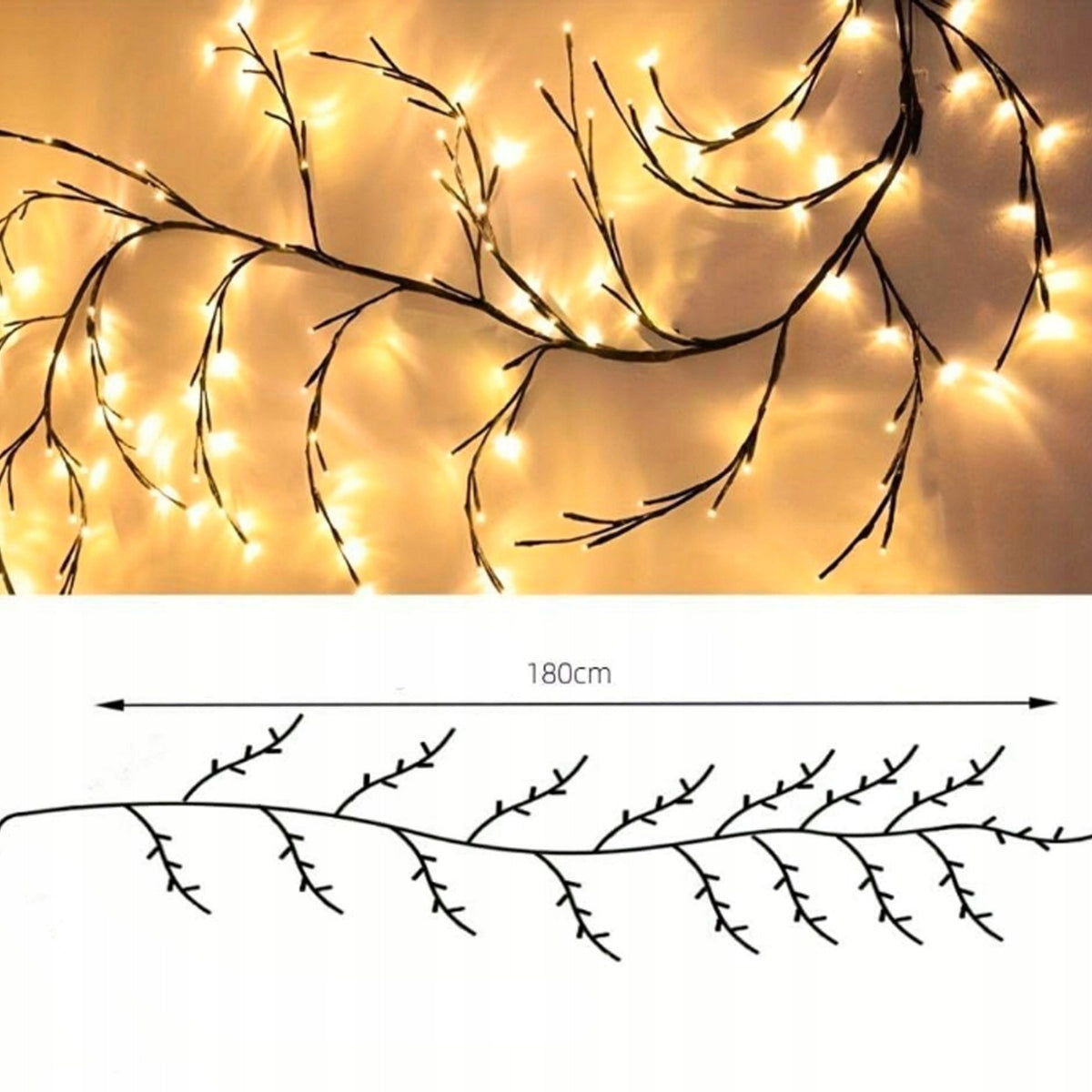 TREE TWIG LED DECORATIVE TREE CHRISTMAS LIGHTS CHRISTMAS XXL 180CM Packaging status original