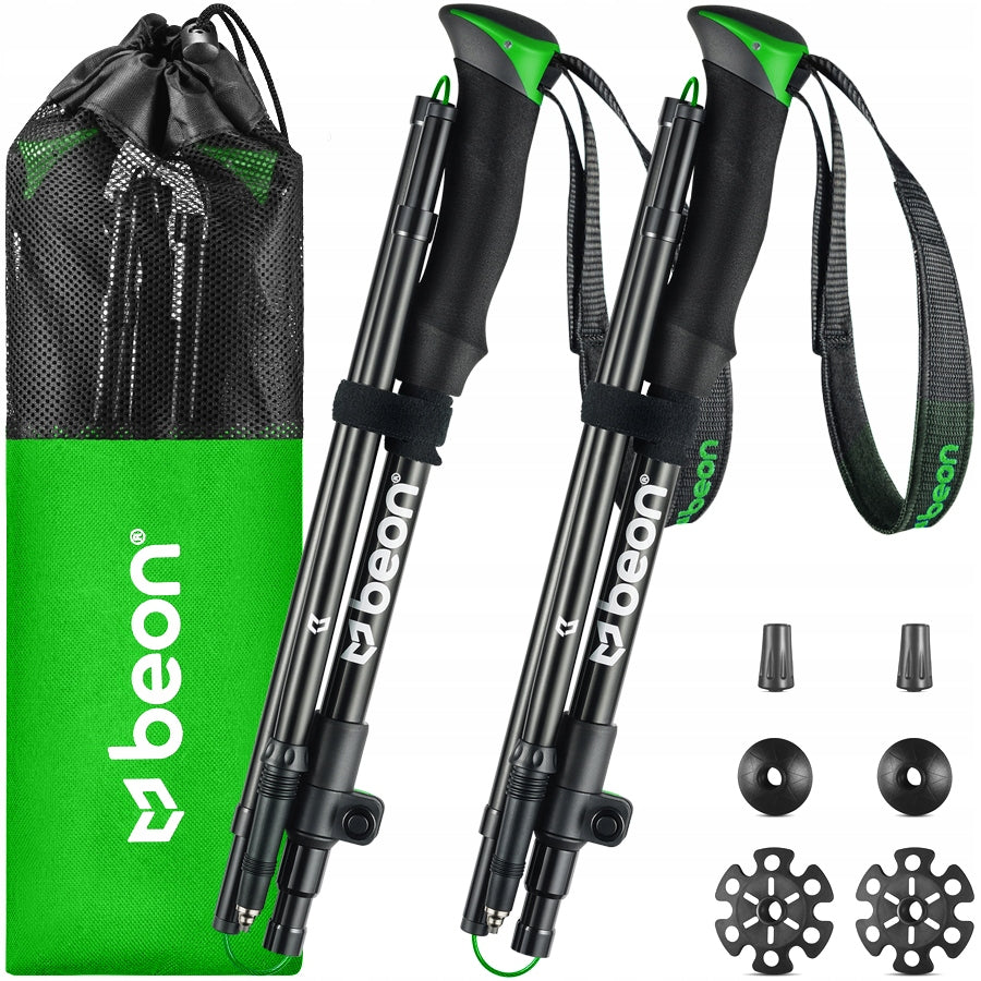 TREKKING POLES FOLDING POLES FOR WALKING IN THE MOUNTAINS HIKING DURABLE
