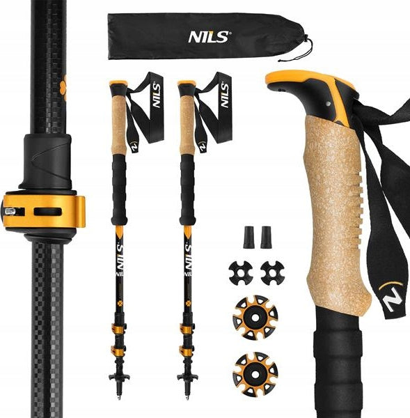 TREKKING POLES NILS ALUNUIOWE TK8605 ADJUSTABLE 65-135CM