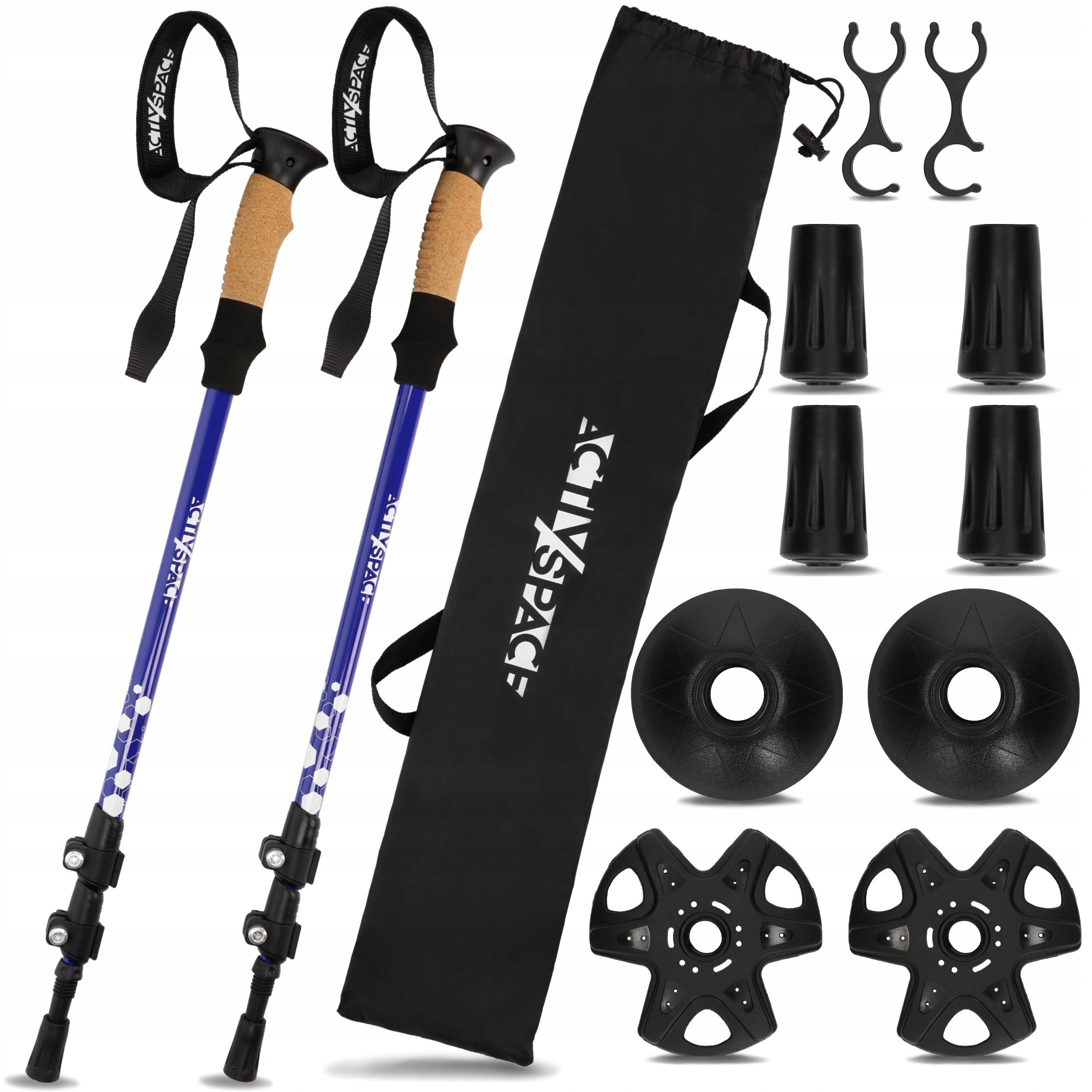 TREKKING POLES NORDIC WALKING POLES FOR WALKING IN THE MOUNTAINS ADJUSTABLE PRO