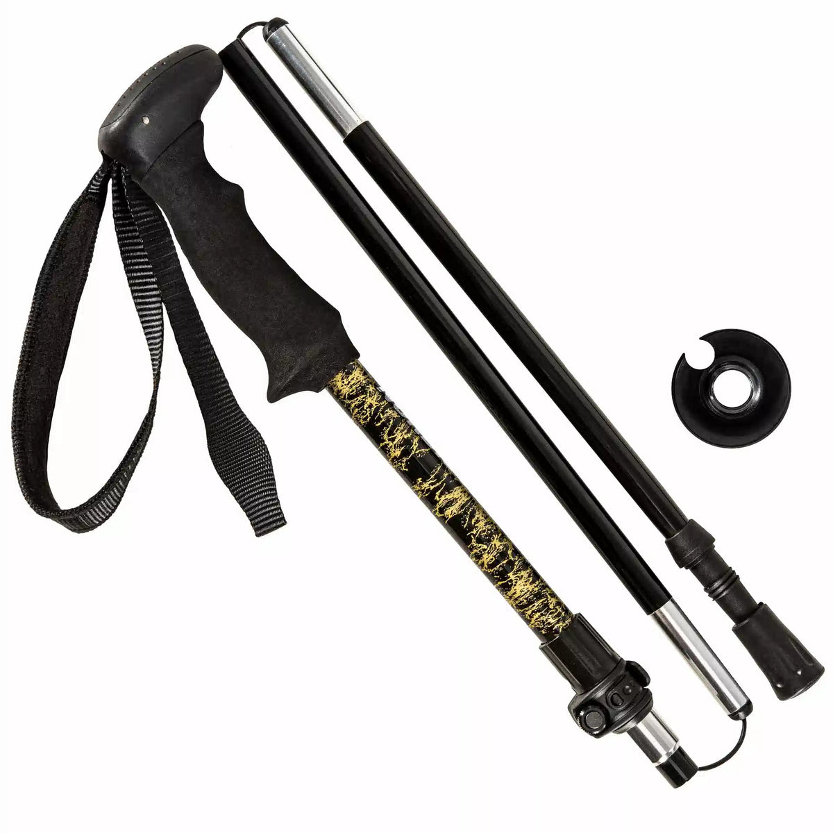 TREKKING POLES NORDIC WALKING POLES LIGHT 3-SEGMENT FOLDING Brand Captain Mike