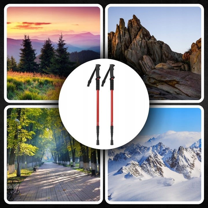 TREKKING POLES WALKING NORDIC WALKING POLES FOLDING ADJUSTABLE MOUNTAINS Packaging status original