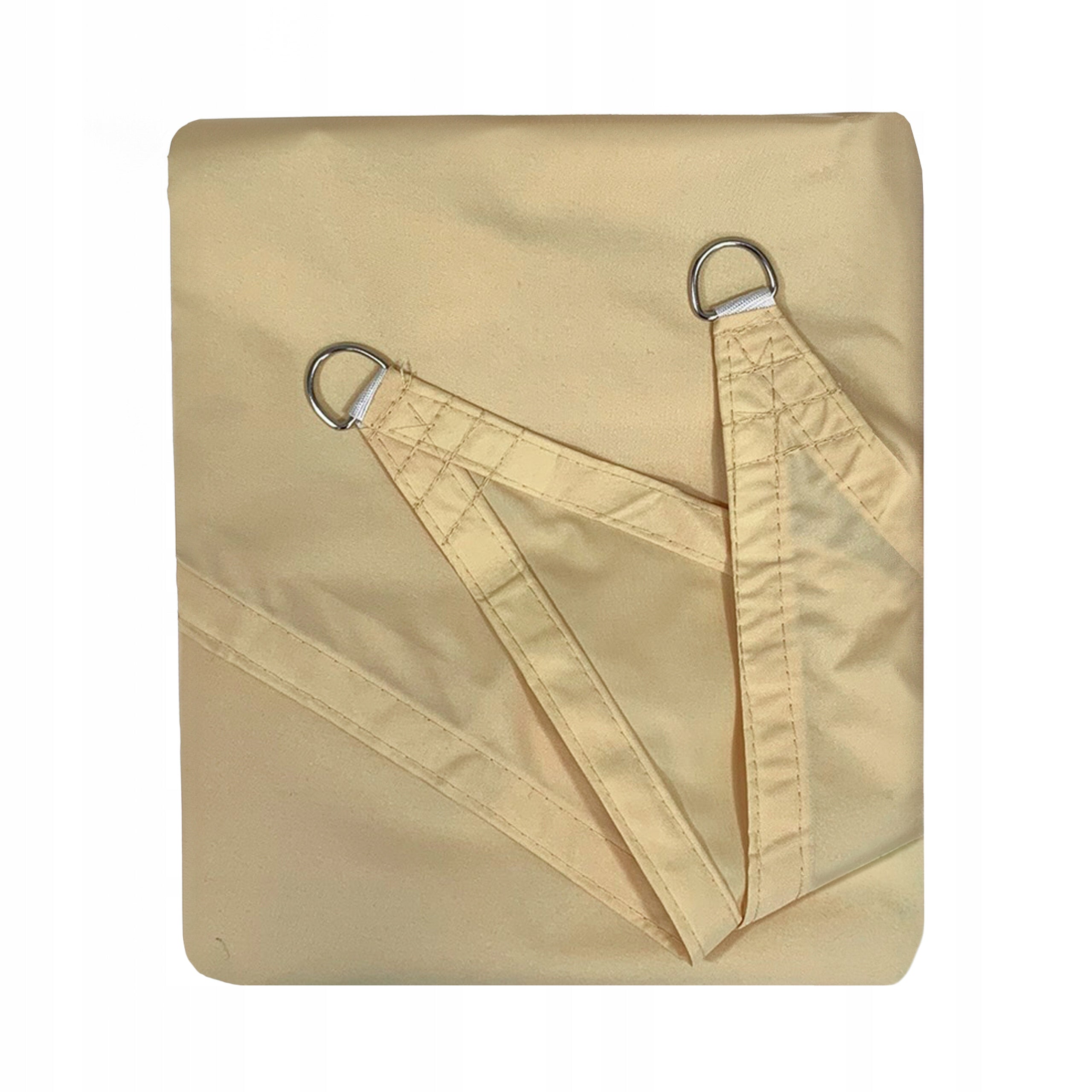 TRIANGULAR SOLAR SAIL, WATERPROOF UV, TERRACE AWNING 5x5x5m BEIGE Product width 500 cm
