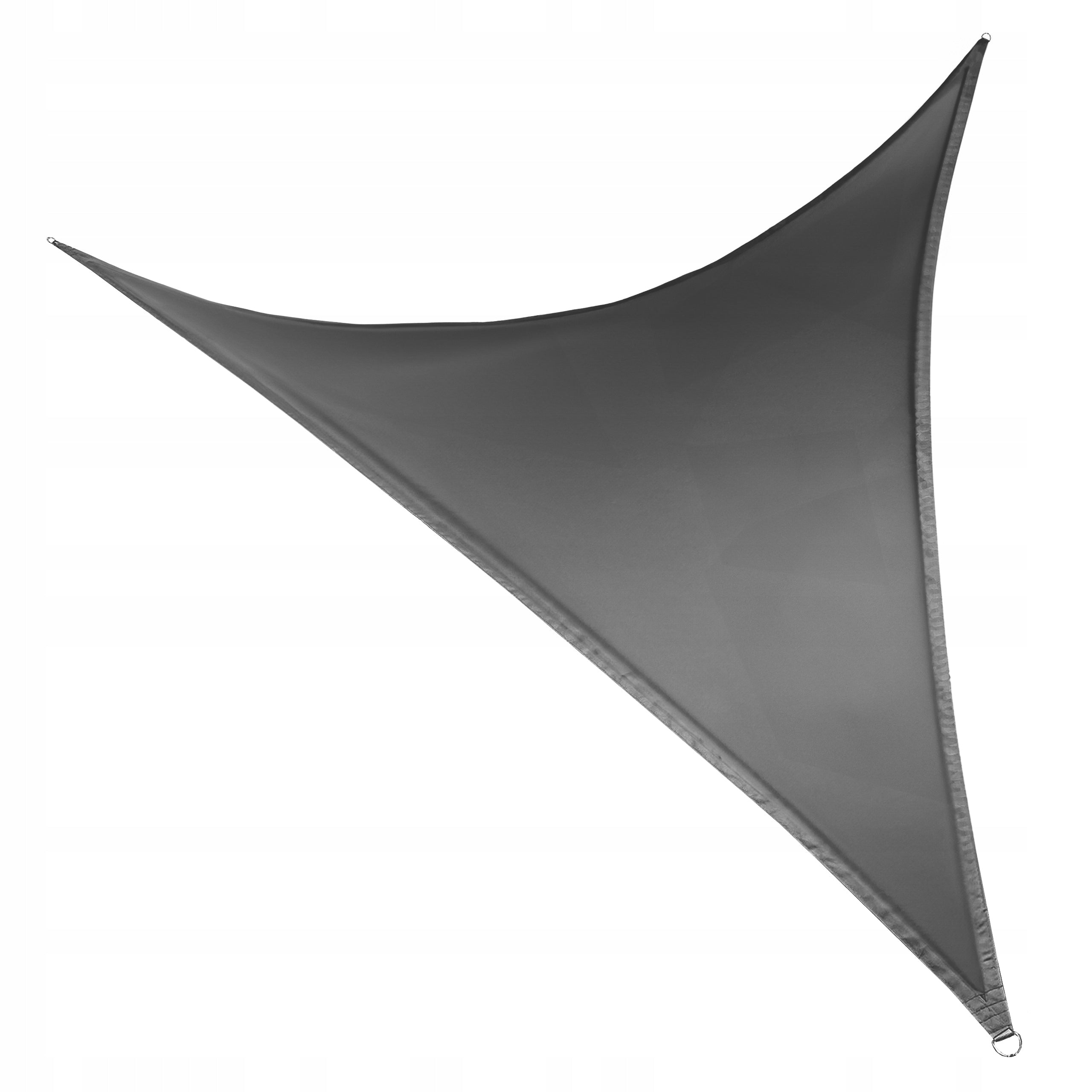 TRIANGULAR SOLAR SAIL, WATERPROOF UV, TERRACE AWNING, 5x5x5m, GRAY