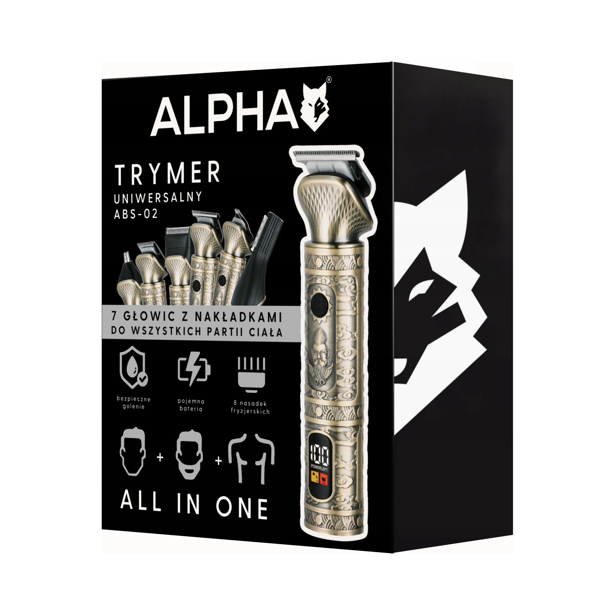 TRIMMER BEARD TRIMMER BODY 7IN1 ALPHA MULTIFUNCTION SHAVER Manufacturer code ABS-02