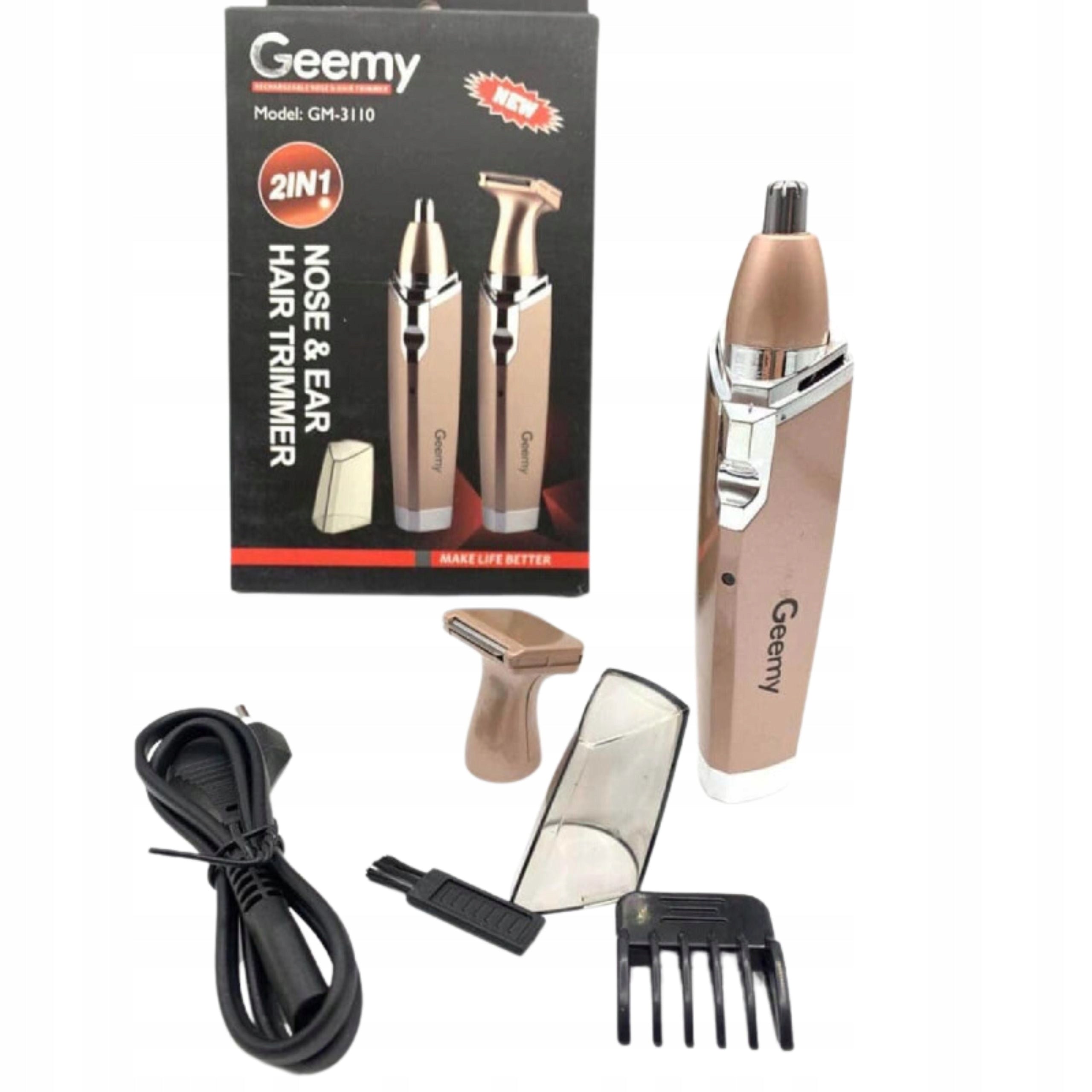 TRIMMER EAR NOSE SHAVER SHAVE BEARD HAIR FACIAL HAIR MALE EFFICIENT Manufacturer code do usuwania włosów z nosa i uszu