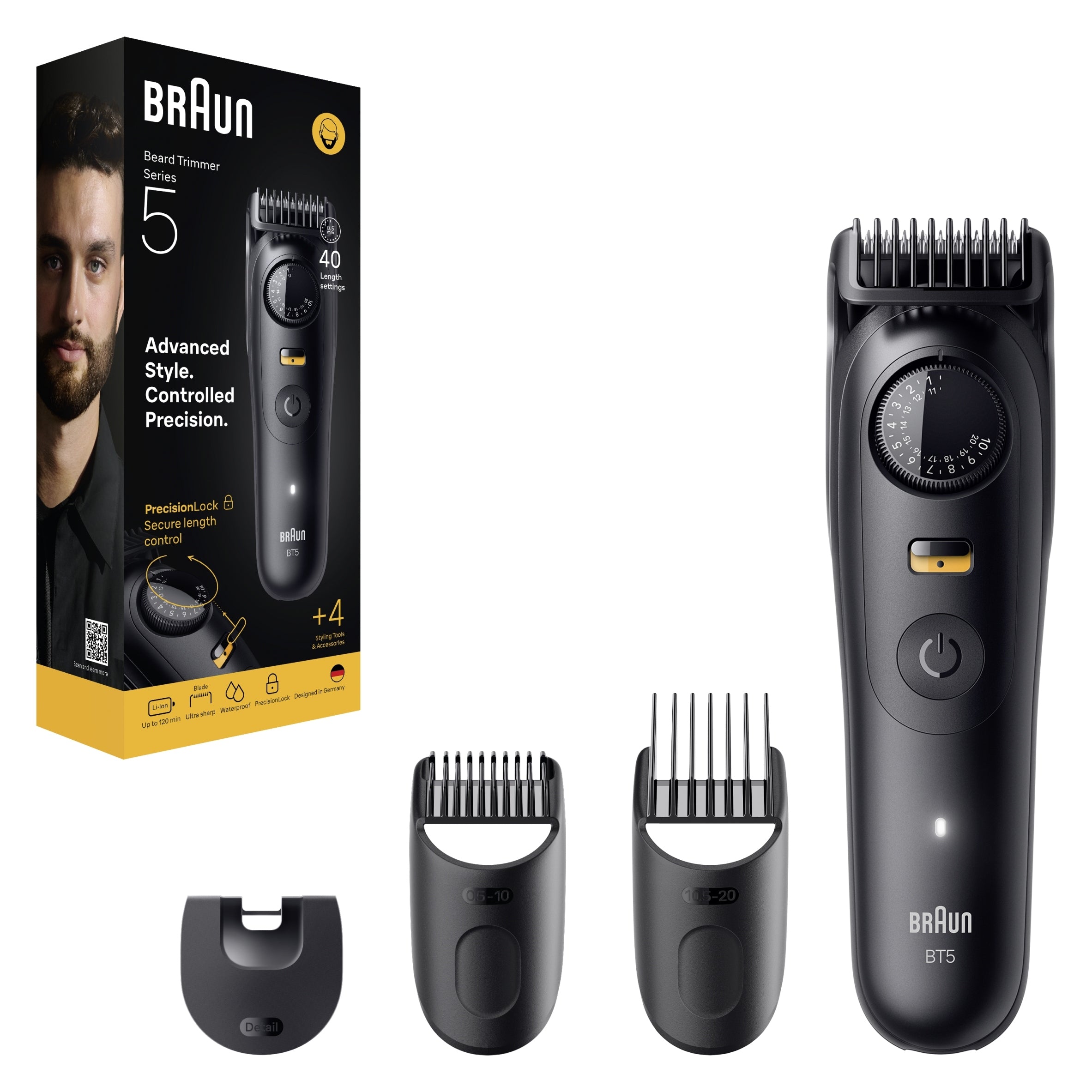 TRIMMER FOR MEN BRAUN SERIES 5 BT5520 BLACK NEW ORIGINAL