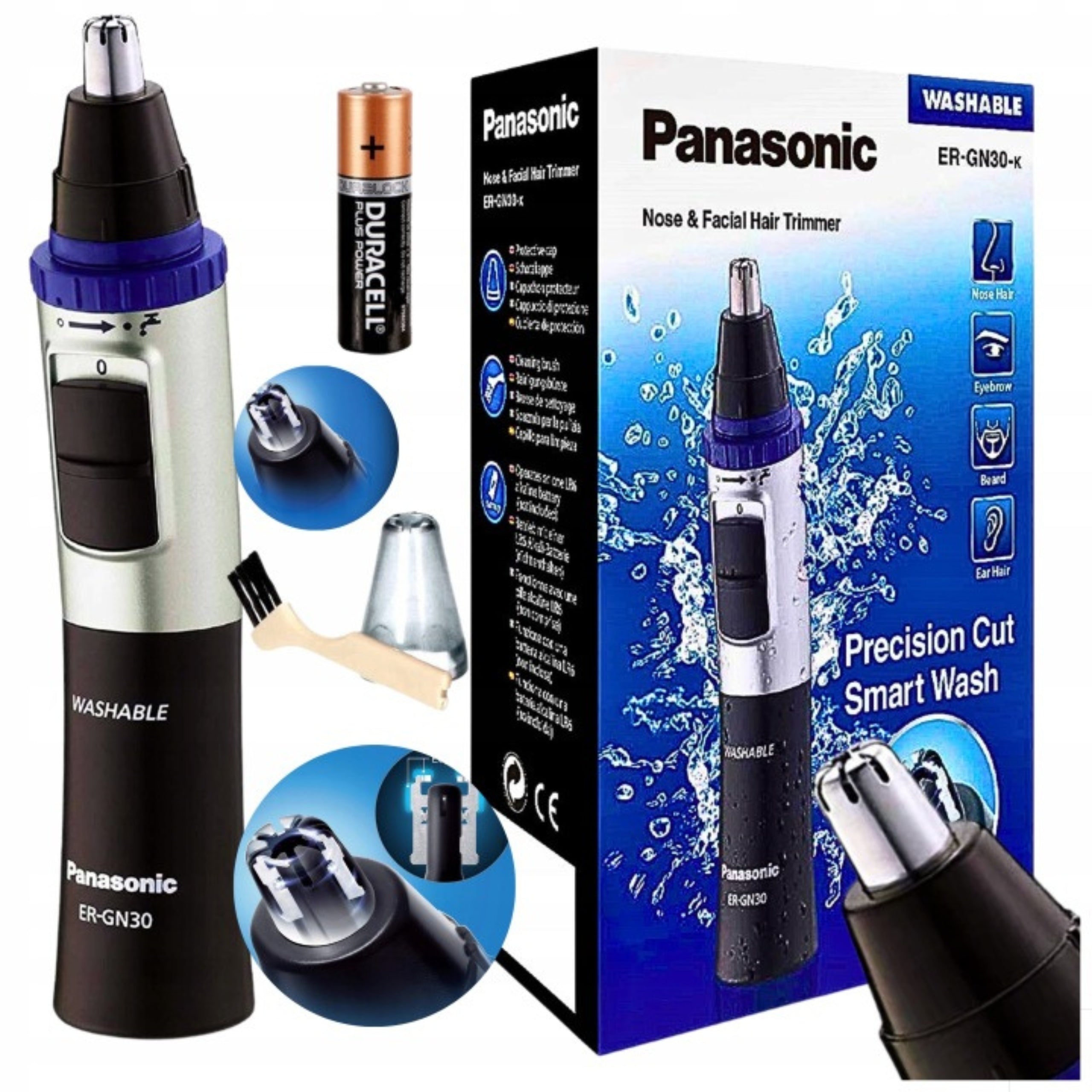 TRIMMER FOR SHAVING THE NOSE OF EARS AND FACE PANASONIC WIRELESS WATERPROOF