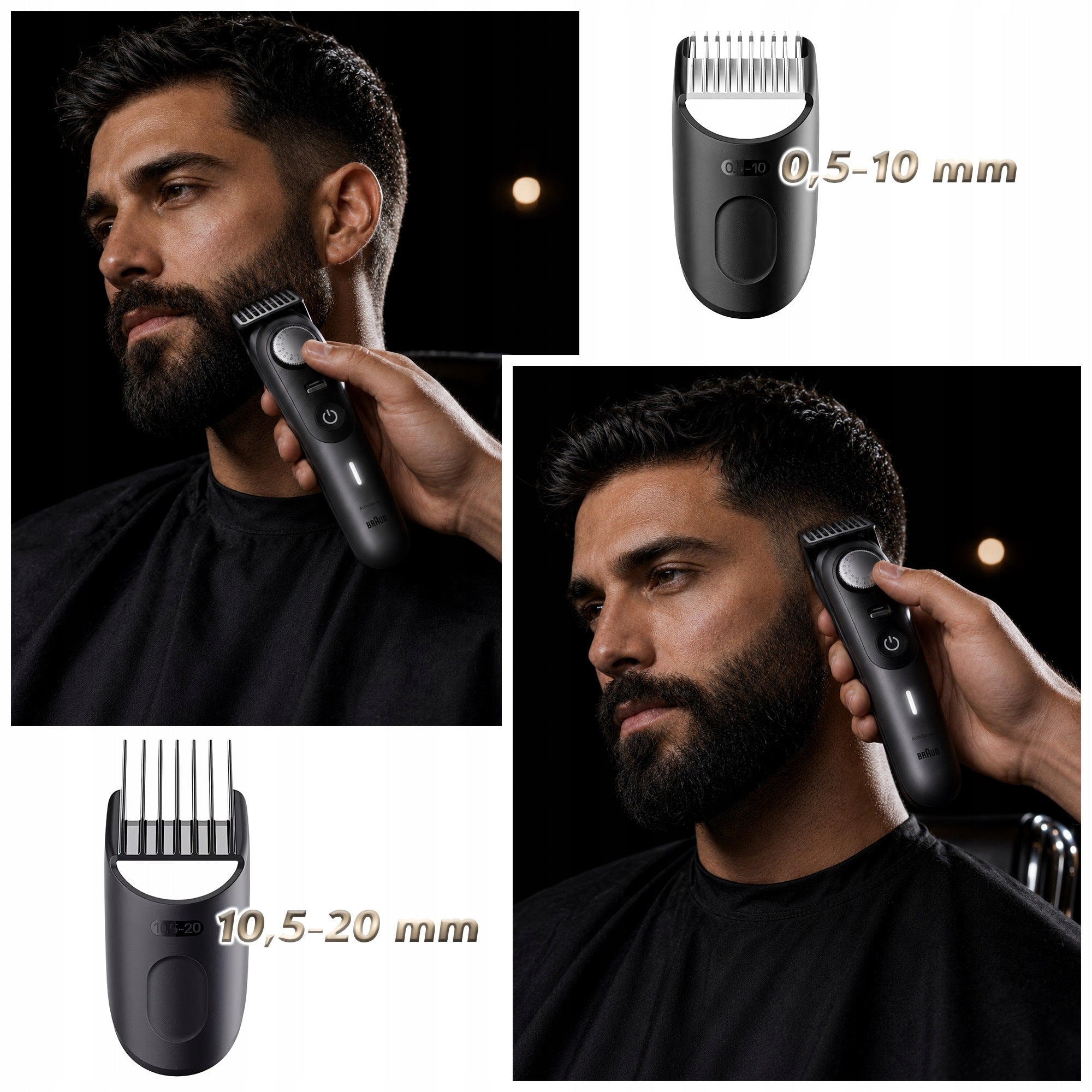 TRIMMER HAIR CLIPPER BRAUN SERIES 9 PRO +SHAVER +11 BARBER PACK Manufacturer code Series 9 Autosense Pro 7 5 9 3 Barber Fresh