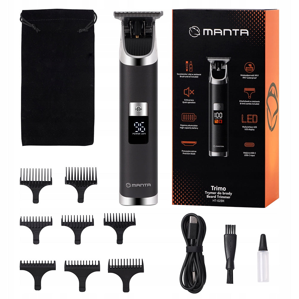 TRIMMER HAIR Shaving MACHINE HEAD BEARD BODY 8 Tips Manufacturer code Trymer Maszynka wymienne końcowki HT-02BK