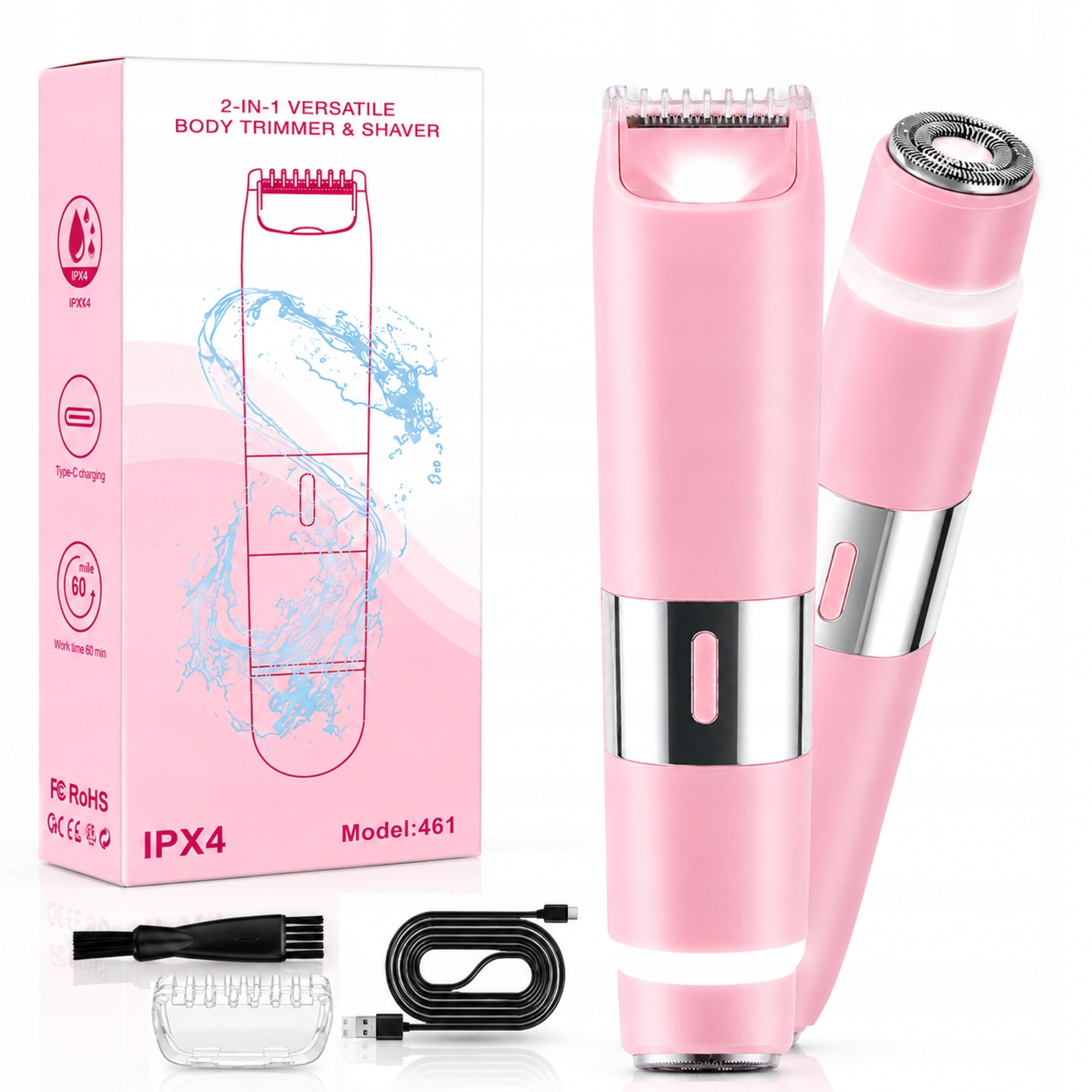 TRIMMER RAZOR SHAVER FOR SHAVING BODY HAIR WET DRY