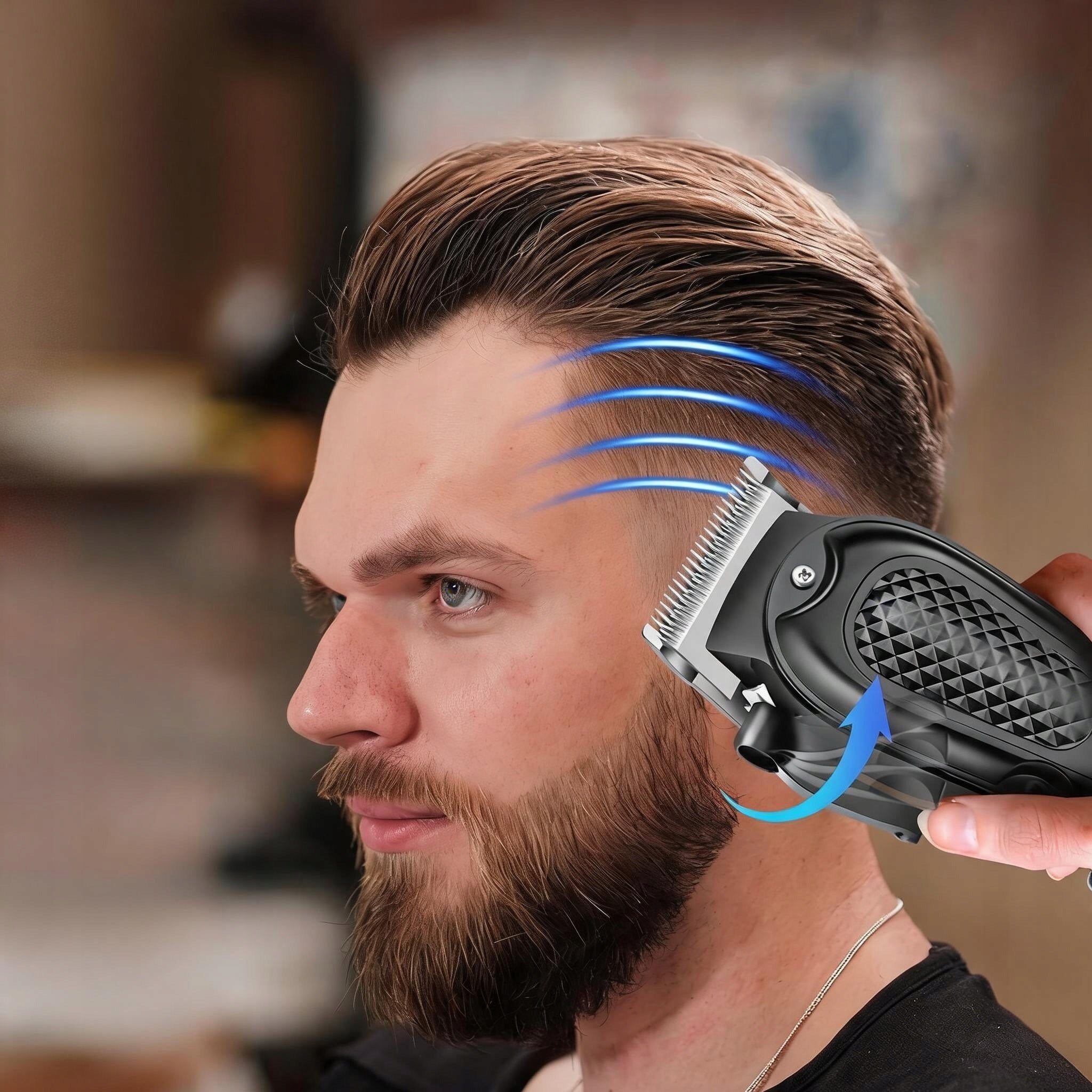 TRIMMER SET MEN'S SHAVER FOR BEARD BOKOBATS AND HAIR CARE BLACK Brand no brand
