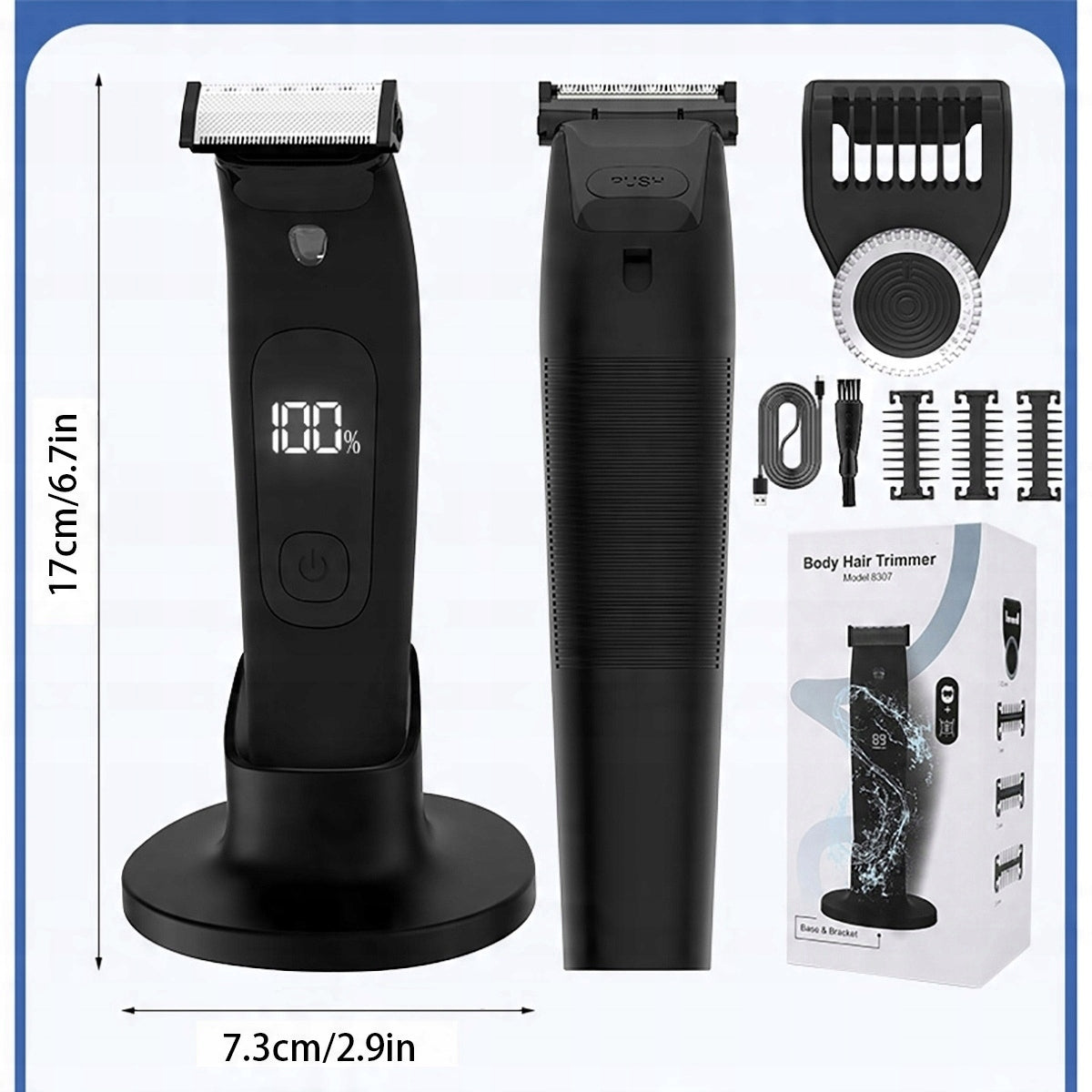TRIMMER SHAVER SET FOR CUTTING BEARD HAIR NOSE EYEBROW CAPS Brand no brand