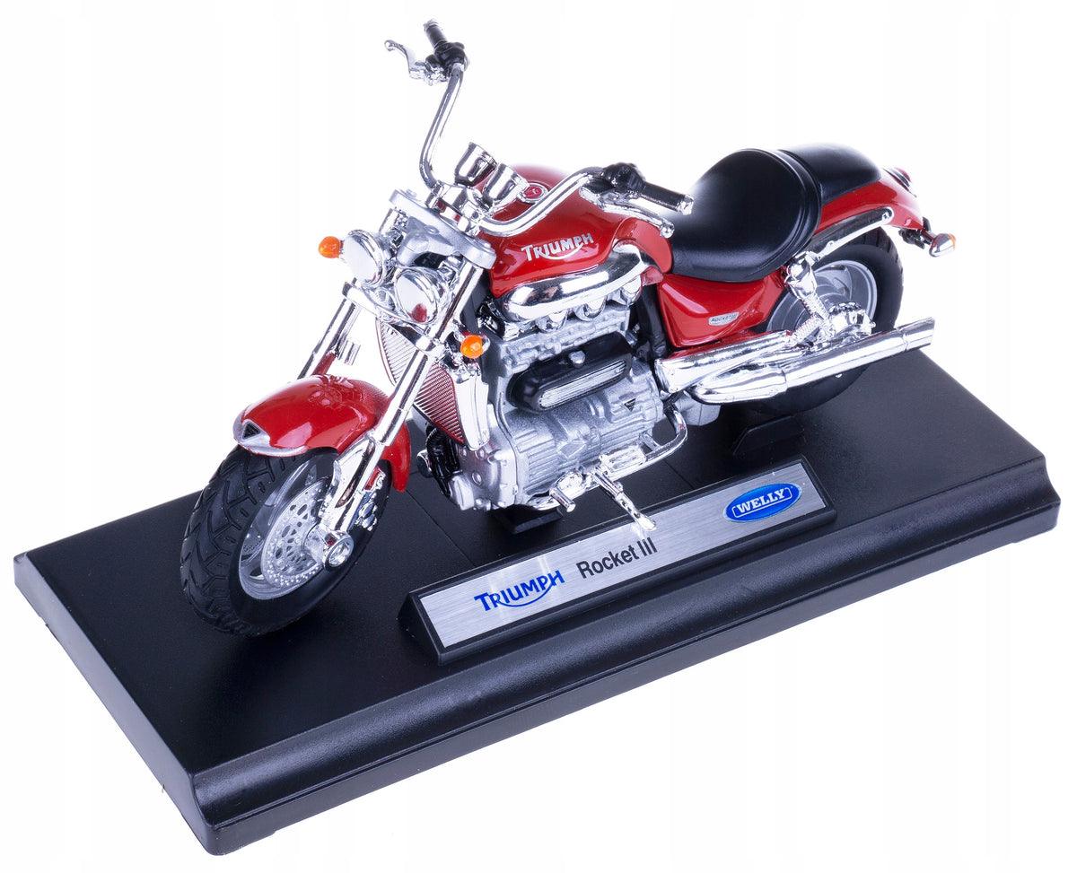 TRIUMPH ROCKET III MODEL METAL/PLASTIC WELLY 1:18 CHOPER