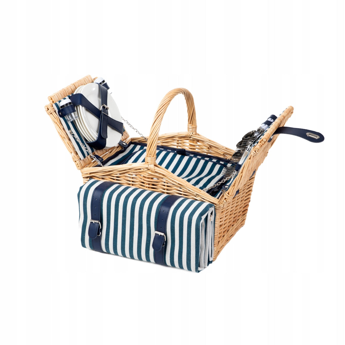 TRIVELLE picnic basket for 4 people with mat 40x28x20 cm HOMLA