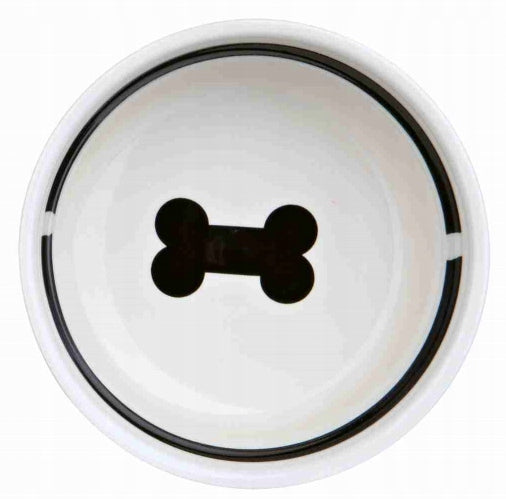TRIXIE FOOD Ceramic Dog Bowl with Bone for Food 1,6 L Brand Trixie