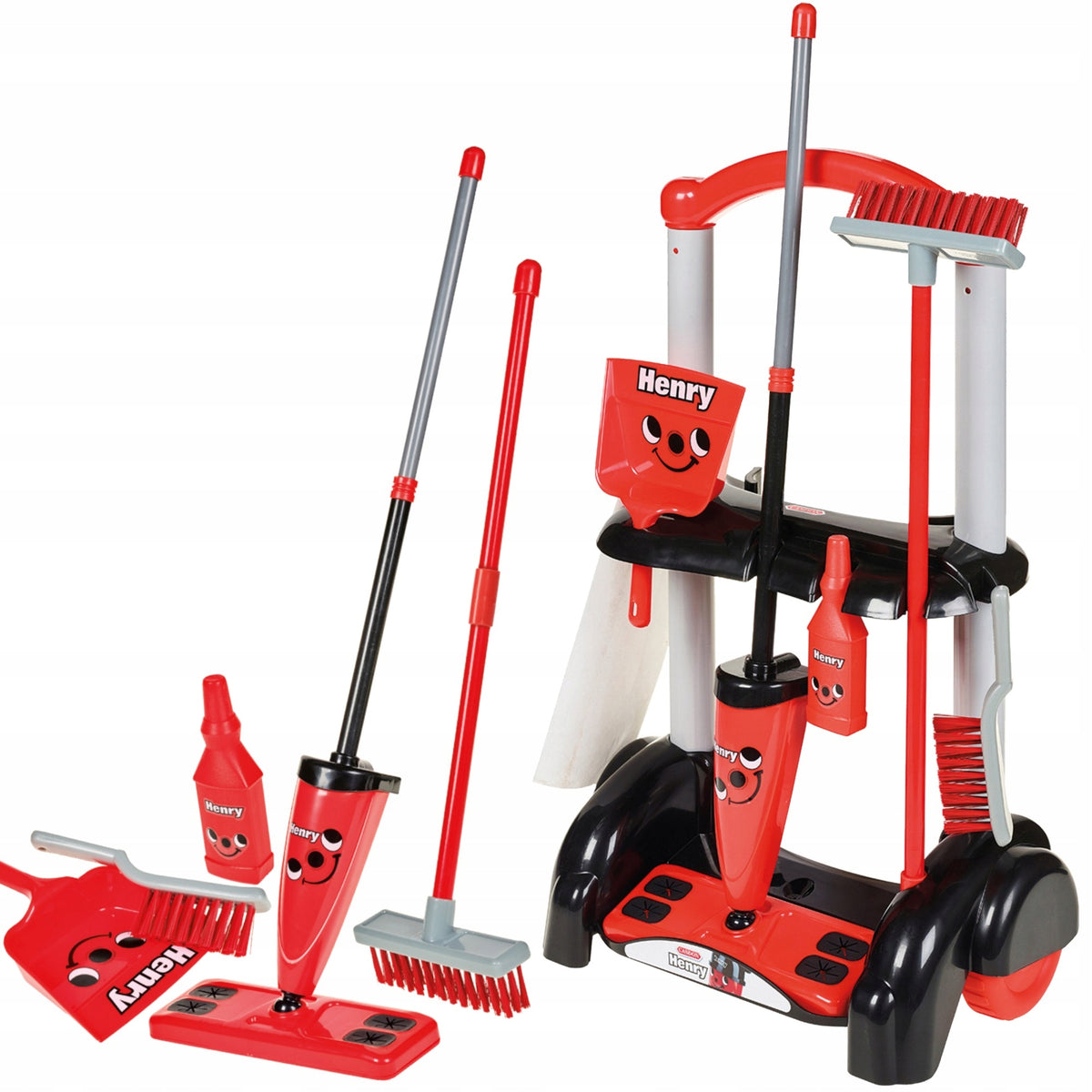 TROLLEY CLEANING KIT HENRY MOP BROOM SWEEPER WITH DUSTPAN CASDON Packaging status original