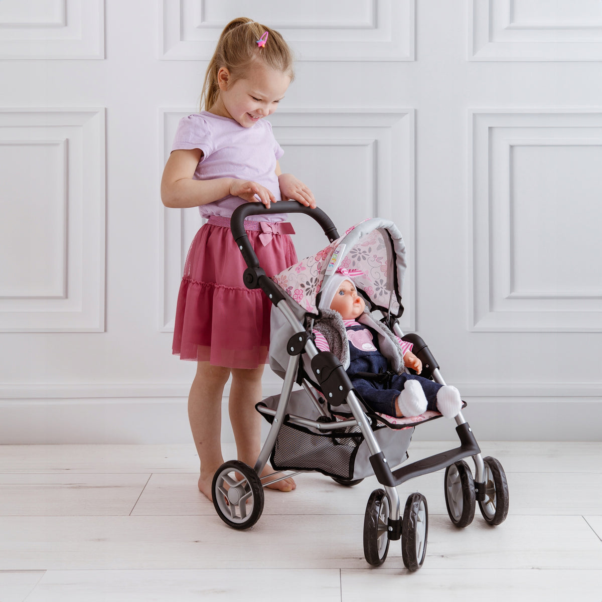 TROLLEY DORIS FOR DOLLS WALKING adjustment stroller LIGHTWEIGHT SPORTS STROLLER Packaging status original