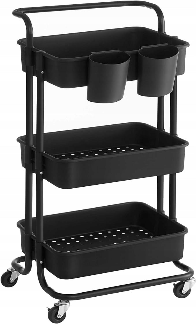 TROLLEY KITCHEN RACK BATHROOM CABINET ON WHEELS STRONG