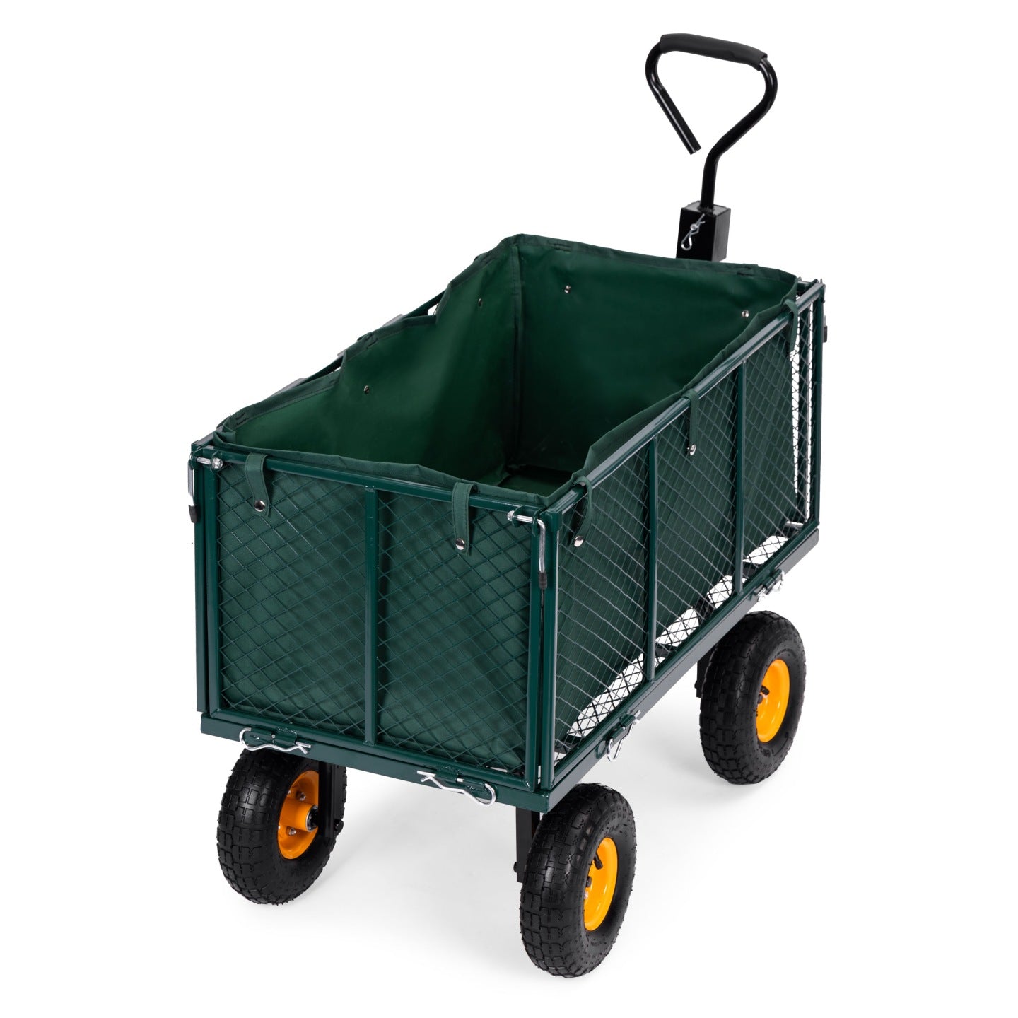 TROLLEY LARGE GARDEN TRANSPORT FOLDING 200L WHEELBARROW PUMPED WHEELS HIT