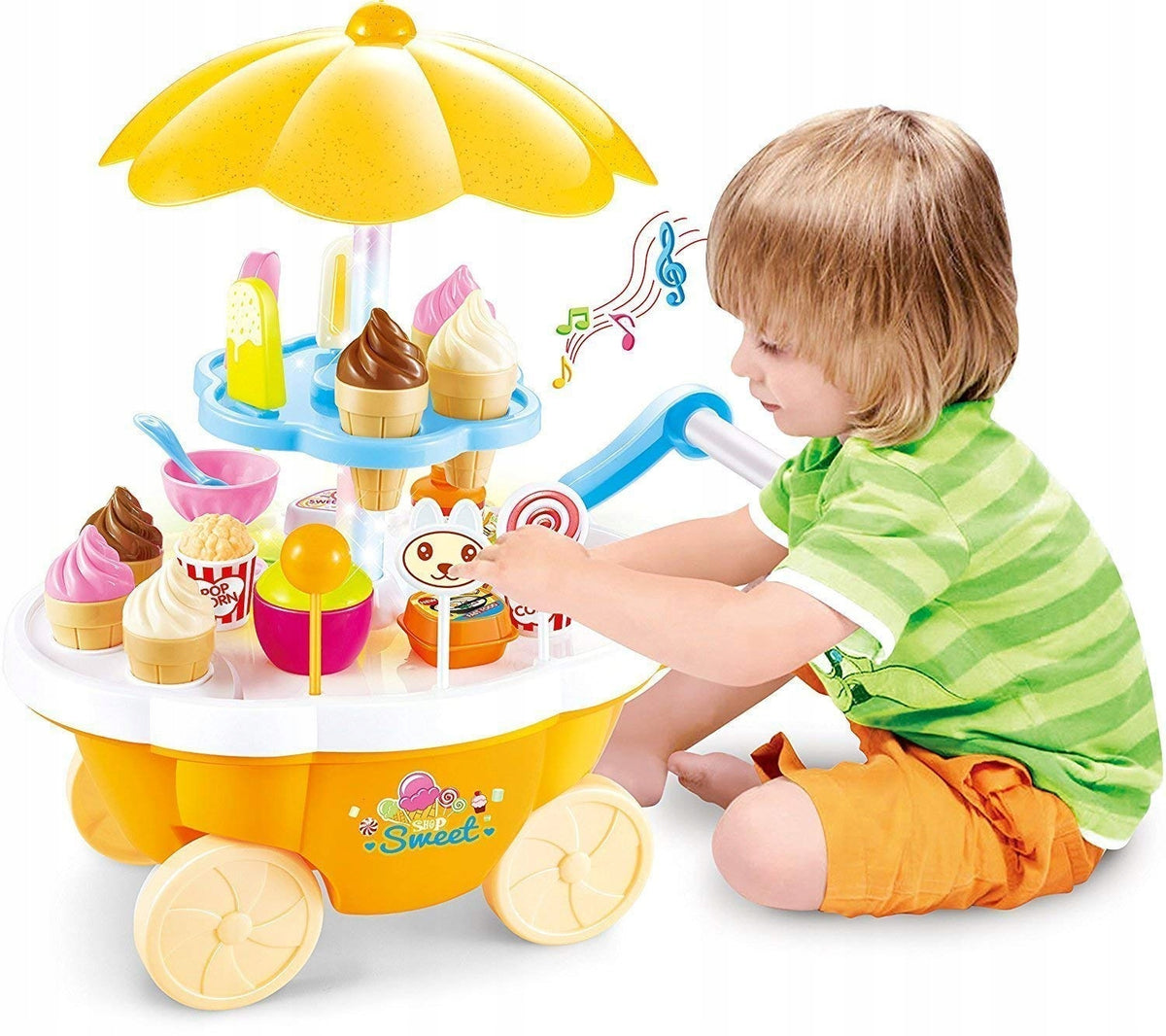 TROLLEY WITH SWEETS Ice Cream Shop LED SOUNDS Brand Midex