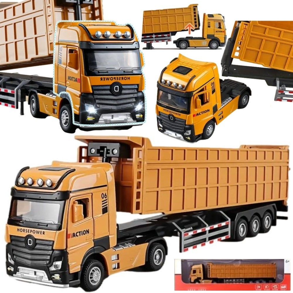 TRUCK TOW TRUCK DUMP TRUCK METAL SOUND AND LIGHT