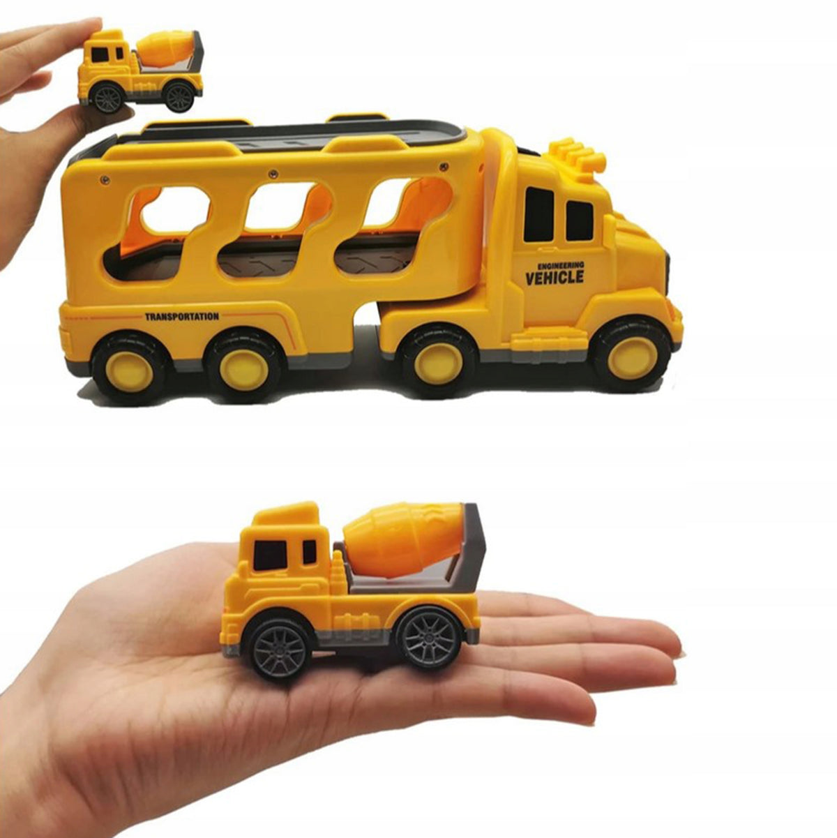 TRUCK TOW TRUCK ROADSIDE ASSISTANCE CAR TRANSPORTER EXCAVATOR CONCRETE MIXER WOOPIE Kid's age 3+ years