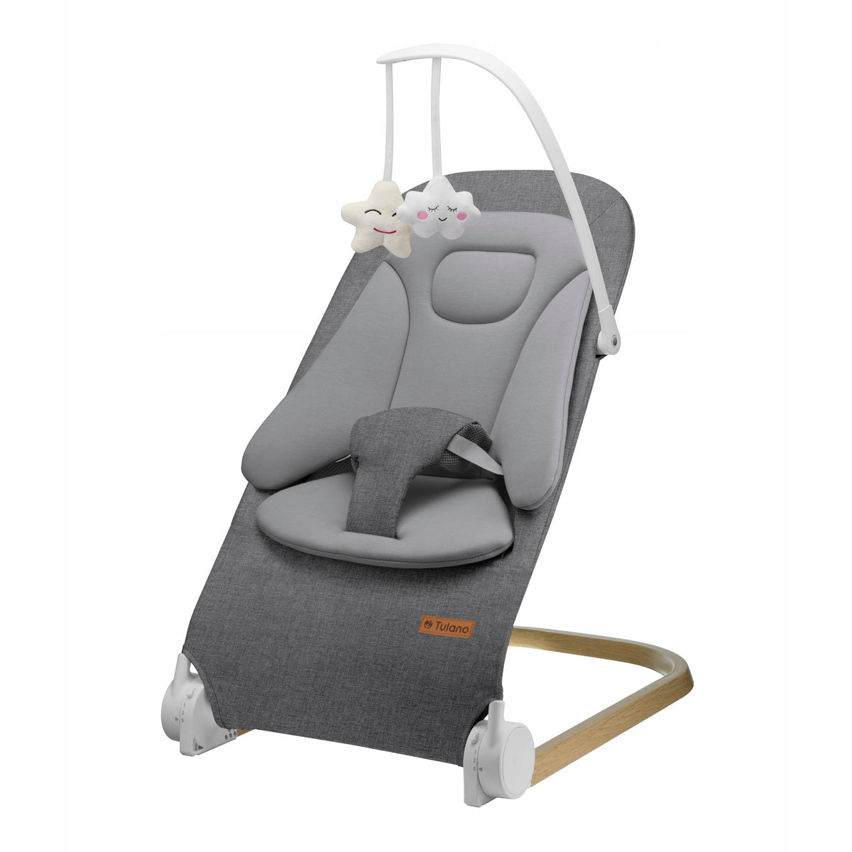 TULANO Baby lounger foldable adjustable with straps Moon 50 grey Manufacturer code TN-MOON 50 GREY