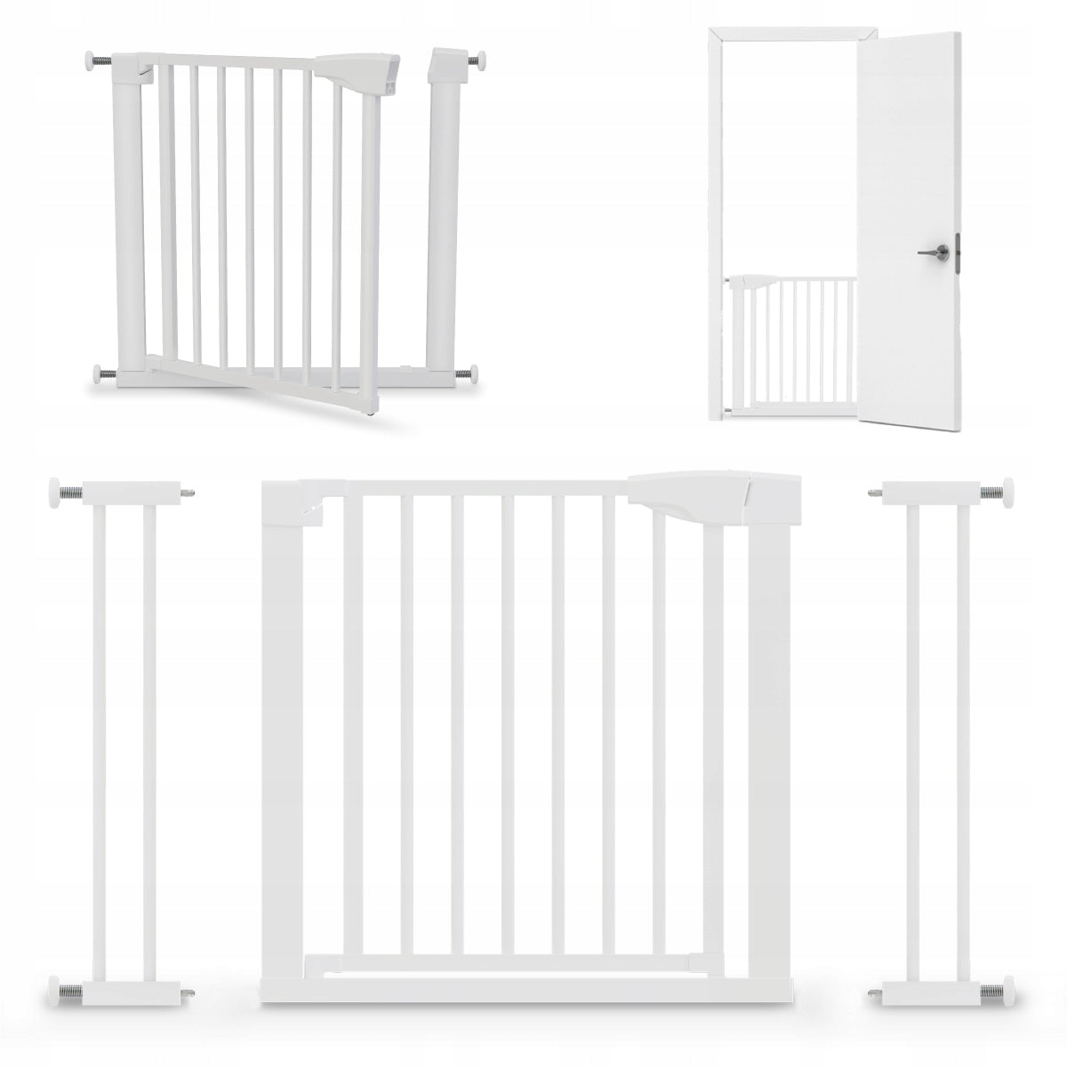 TULANO Expansion gate for doors, stairs 75-110 cm GUARDIAN 3.5 White Manufacturer code 5903796013863
