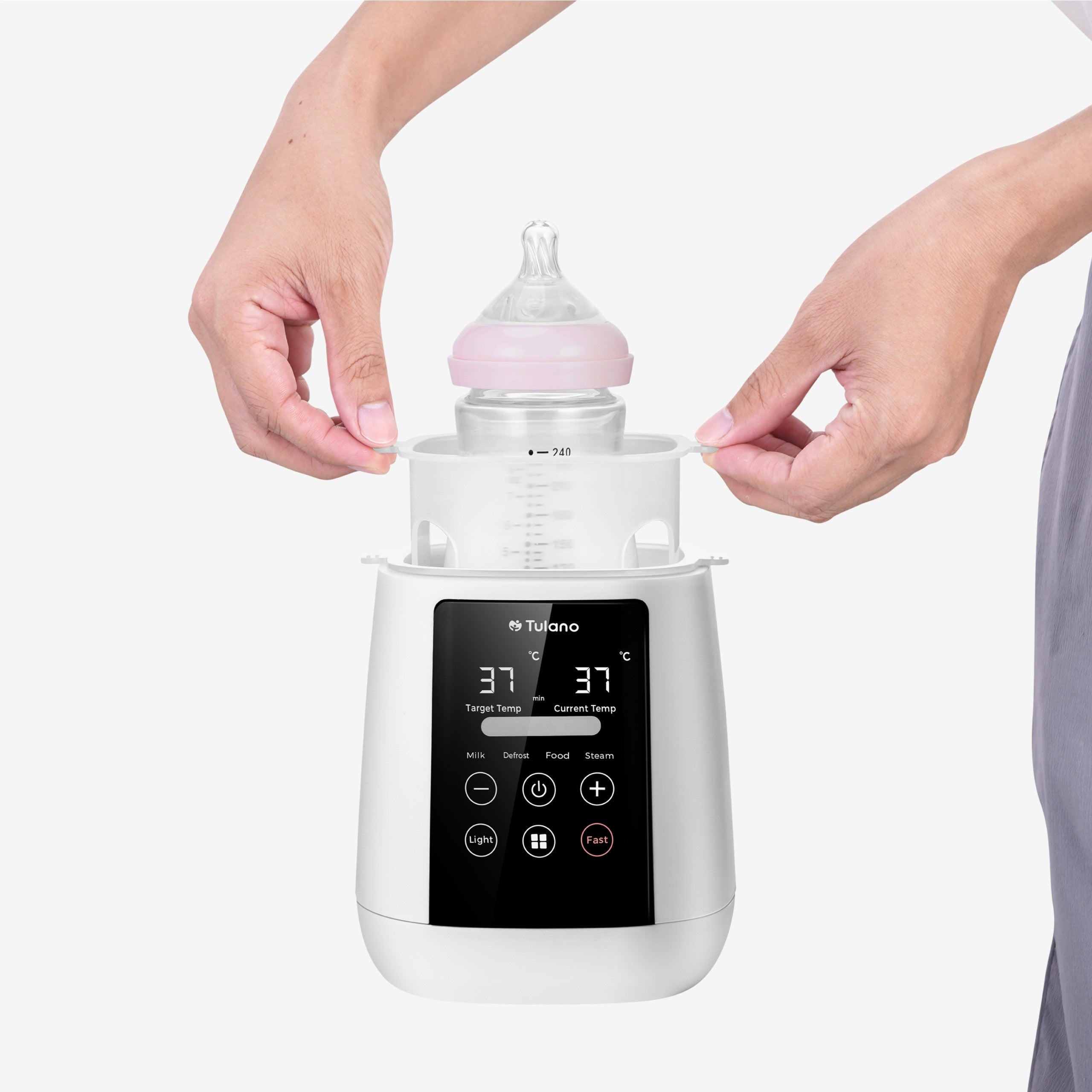 TULANO Milk Food Bottle Heater Portable Teat Sterilizer Packaging status original