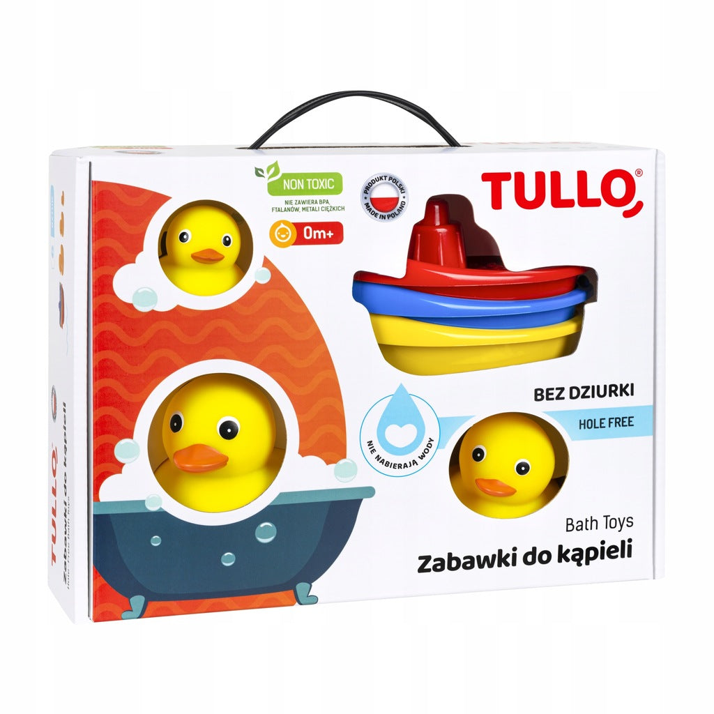 TULLO Ducks Bath Boats FUN Bath Packaging status original
