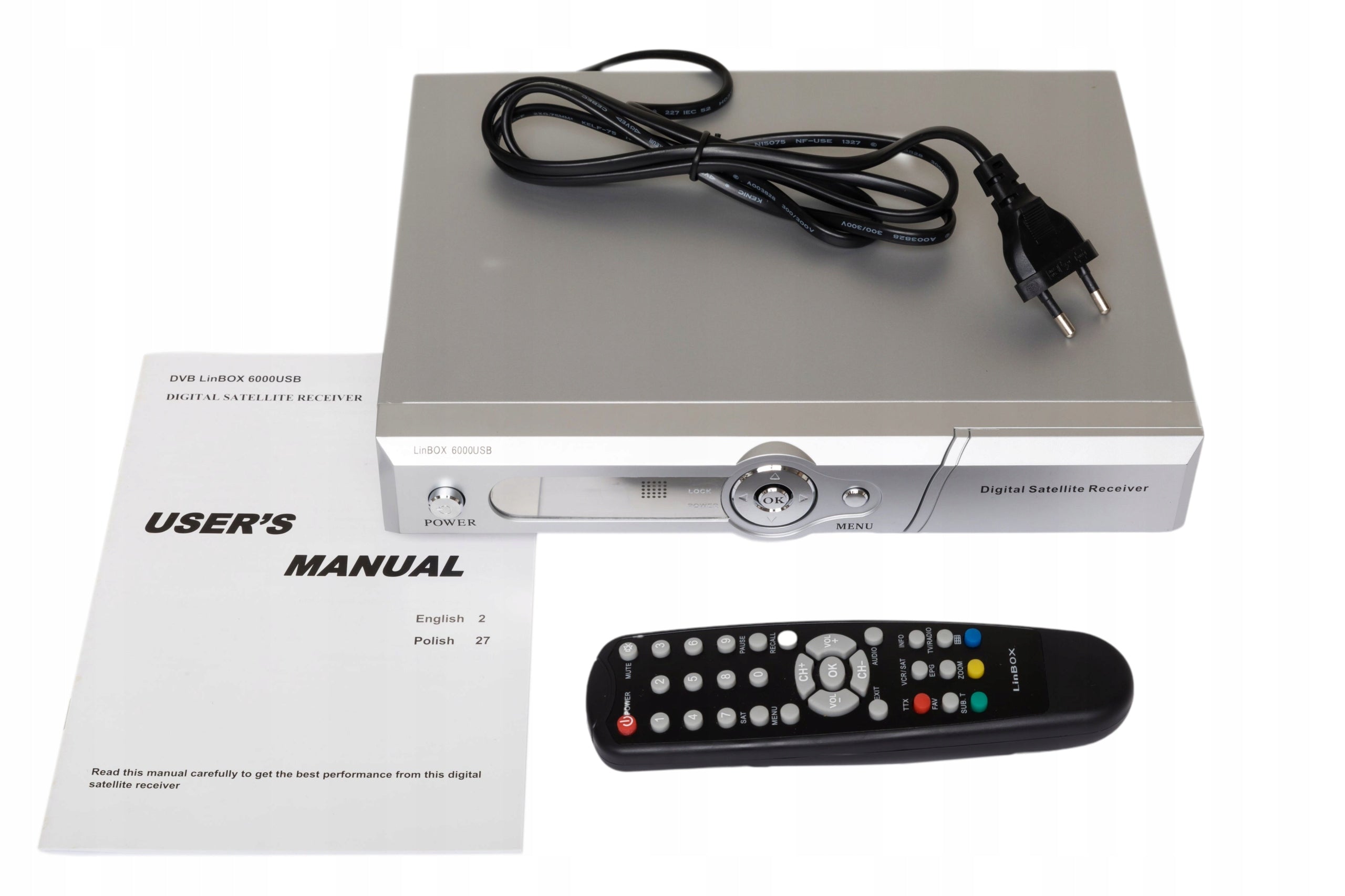 TUNER FTA LINBOX 6000USB - UNCODED CHANNELS EAN (GTIN) 5903715551766