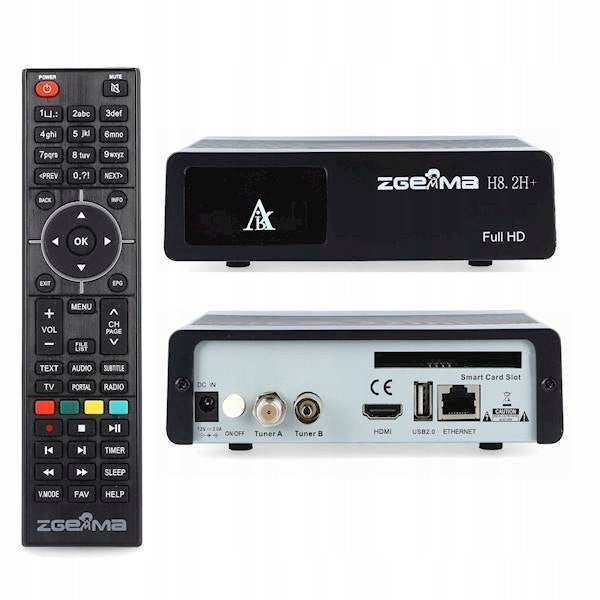 TUNER RECEIVER TV DVB-S2 DVB-T2 | ZGEMMA H8.2H+