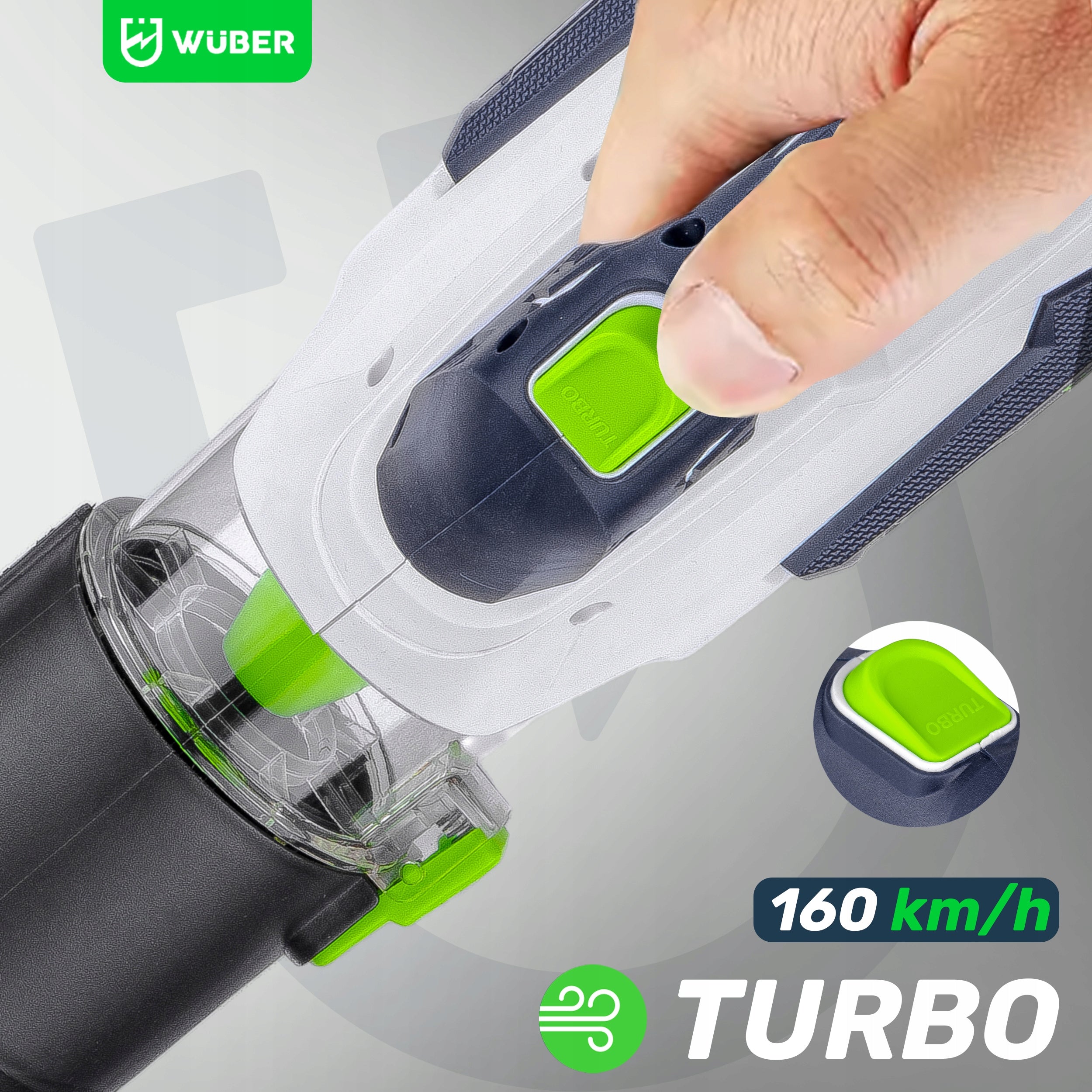 TURBO BATTERY BLOWER 20V 160 KM/H 10 M³/MIN SHARE + SYSTEM + AKU Tool weight 2 kg