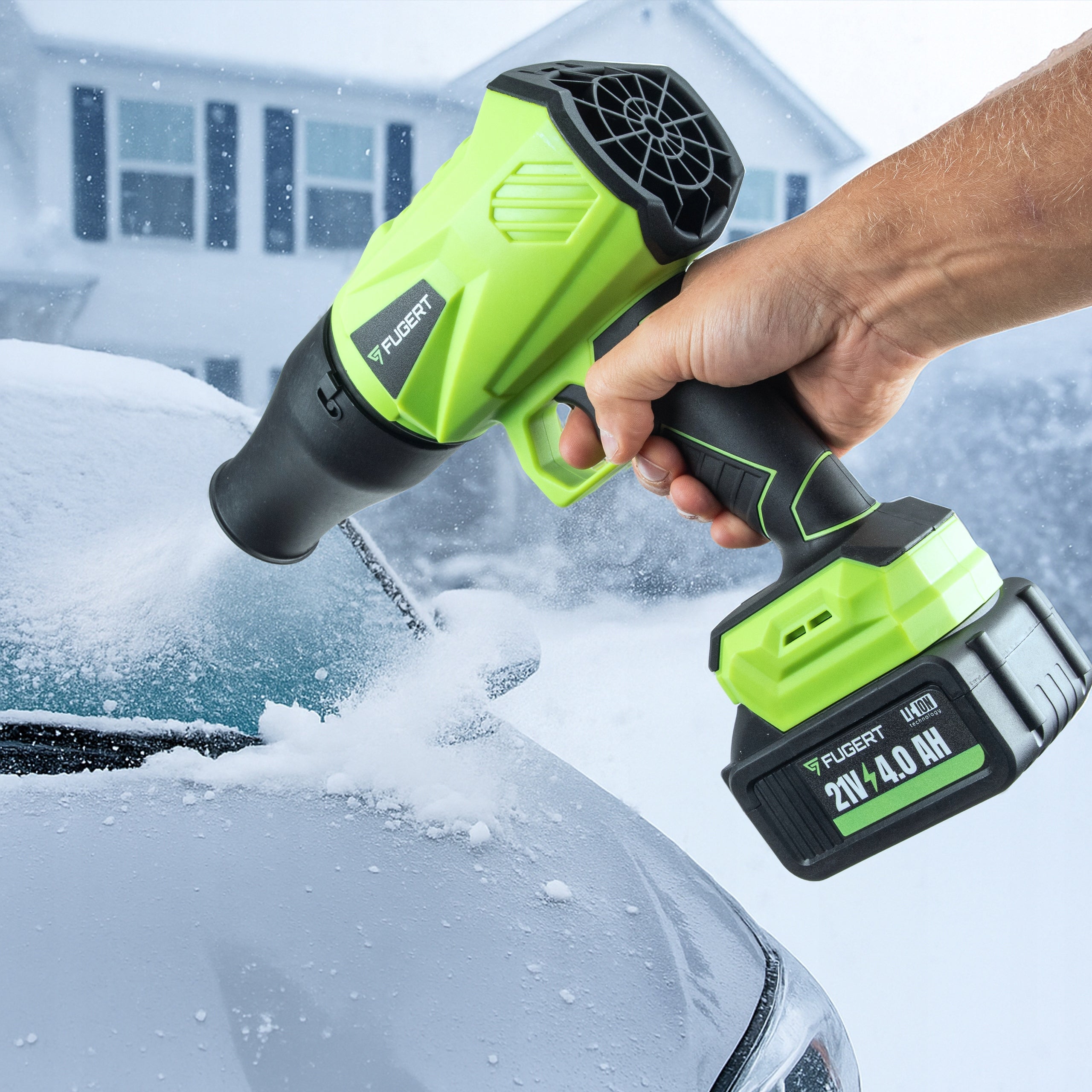 TURBO ELECTRIC BLOWER CORDLESS BRUSHLESS GARDEN 2X 21V Brand FUGERT