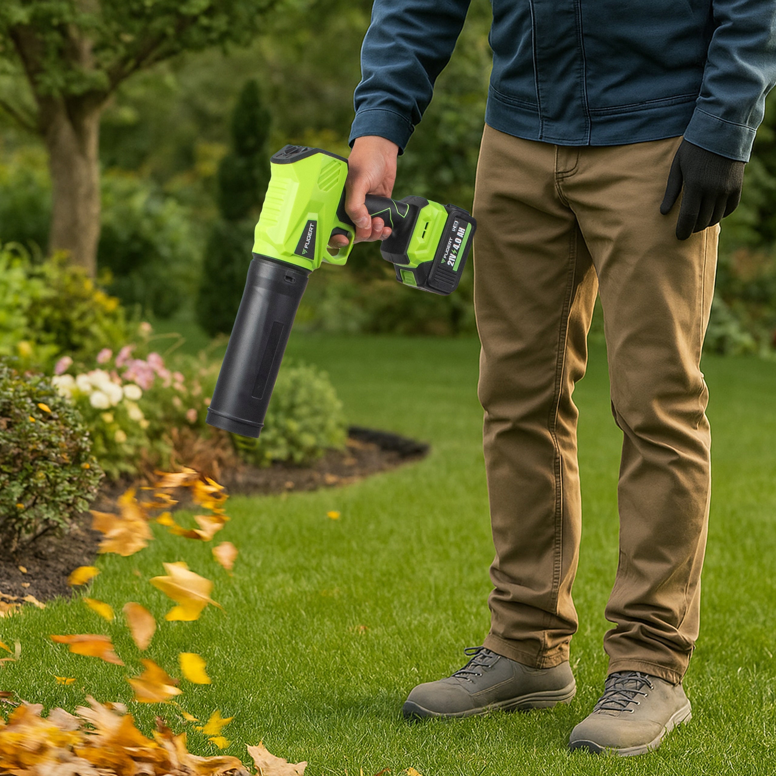 TURBO ELECTRIC BLOWER CORDLESS BRUSHLESS GARDEN 2X 21V Packaging status original