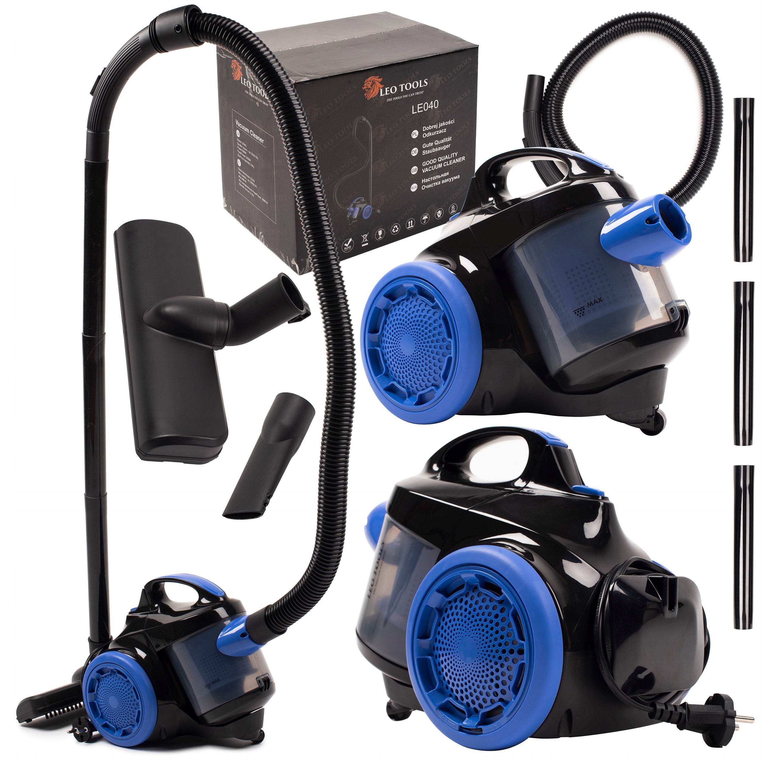 TURBO POWERFUL BAGLESS VACUUM CLEANER CYCLONE HEPA FILTER COMPACT TIPS