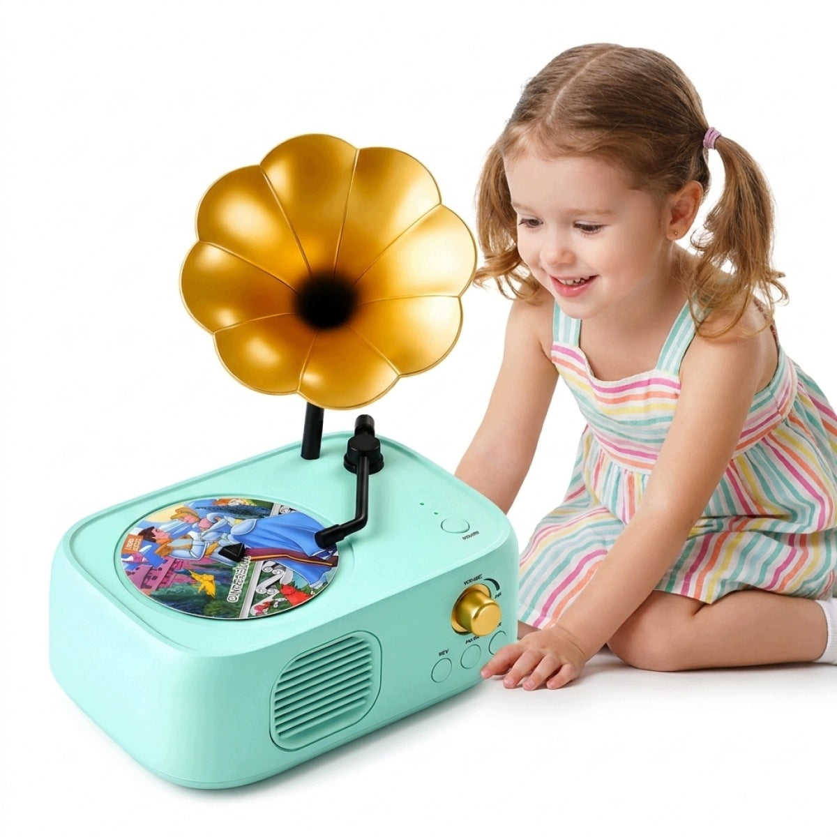 TURNTABLE FOR CHILDREN 96 CARDS FAIRY TALE SONGS