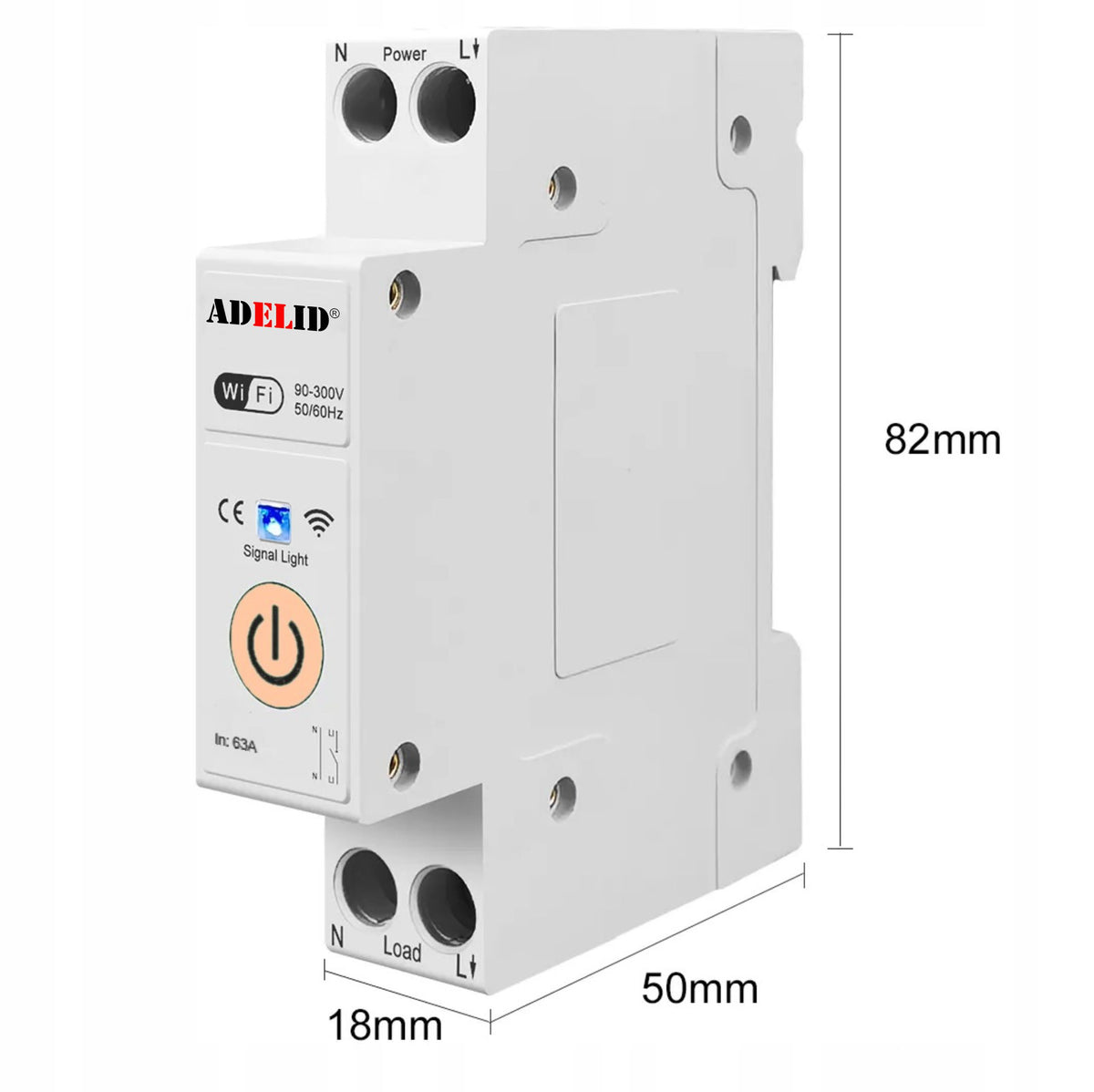 TUYA SMART RELAY CONTROLLER WIFI SWITCH MODULAR FOR DIN RAIL 63A 1P Manufacturer code MPM-P 10A 20A 25A 32A 1P WYŁĄCZNIK