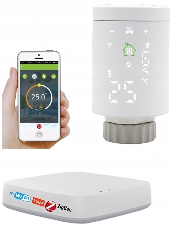 TUYA ZigBee 1 x THERMOSTAT HEAD + WIFI CONTROL PANEL
