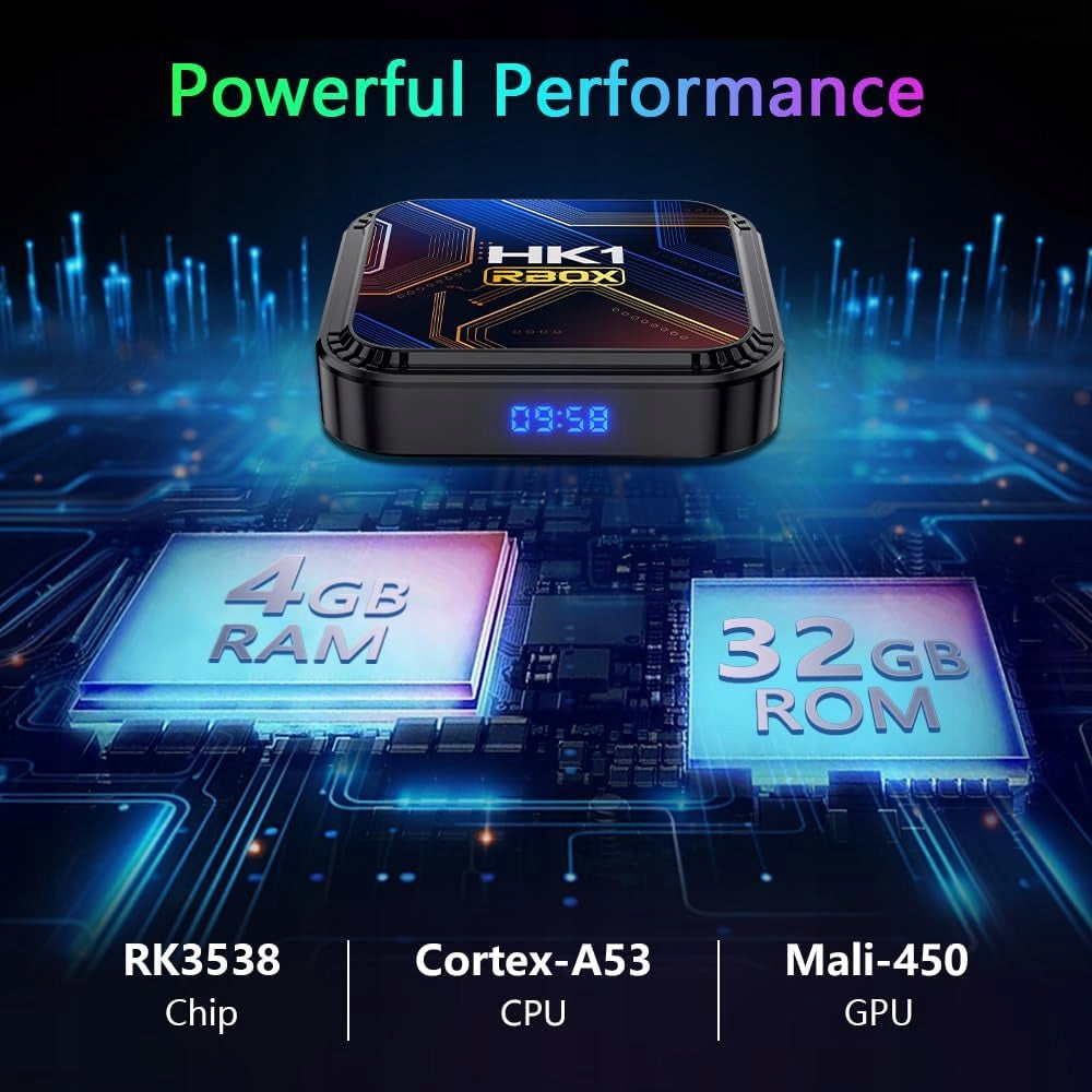 TV BOX ANDROID PLAYER 13 4GB 64GB 8K WIFI Packaging status original