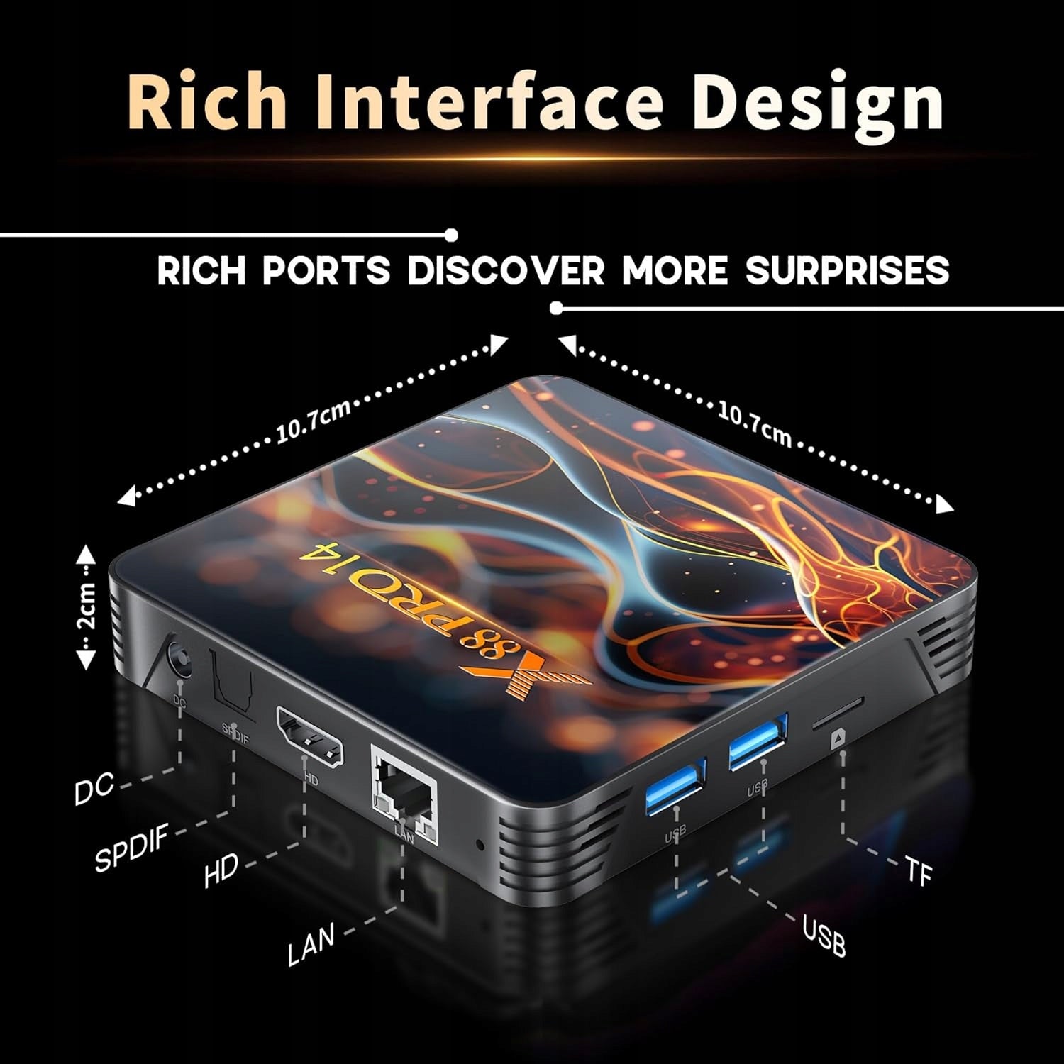 TV BOX ANDROID PLAYER 14 2GB 32GB 8K WIFI6 Manufacturer code 5906570548094