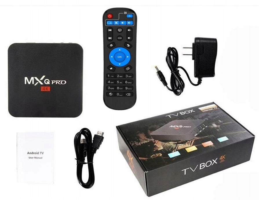 TV BOX MXQ PRO 4K 2/16Gb SMART ANDROID 9 MENU PL Packaging status original