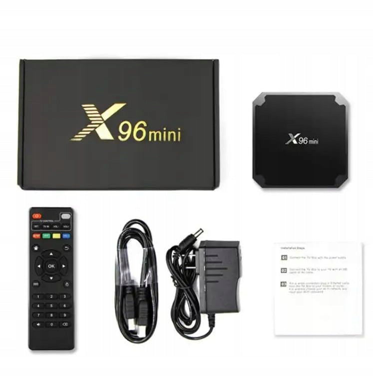 TV Box X96 Mini 2GB RAM 16GB ROM Android 9.0 4K with Remote Control and HDMI