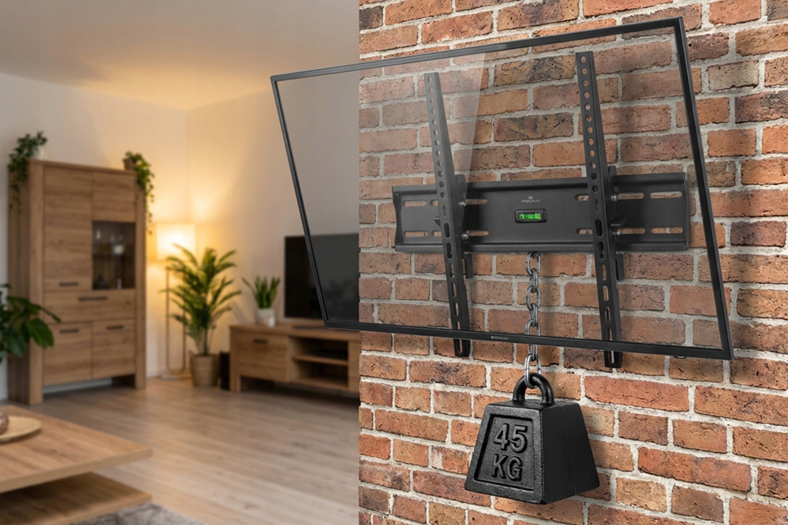 TV HOLDER TV HANGER STRONG LCD ADJUSTMENT 23-65 INCHES KingMount Packaging status original